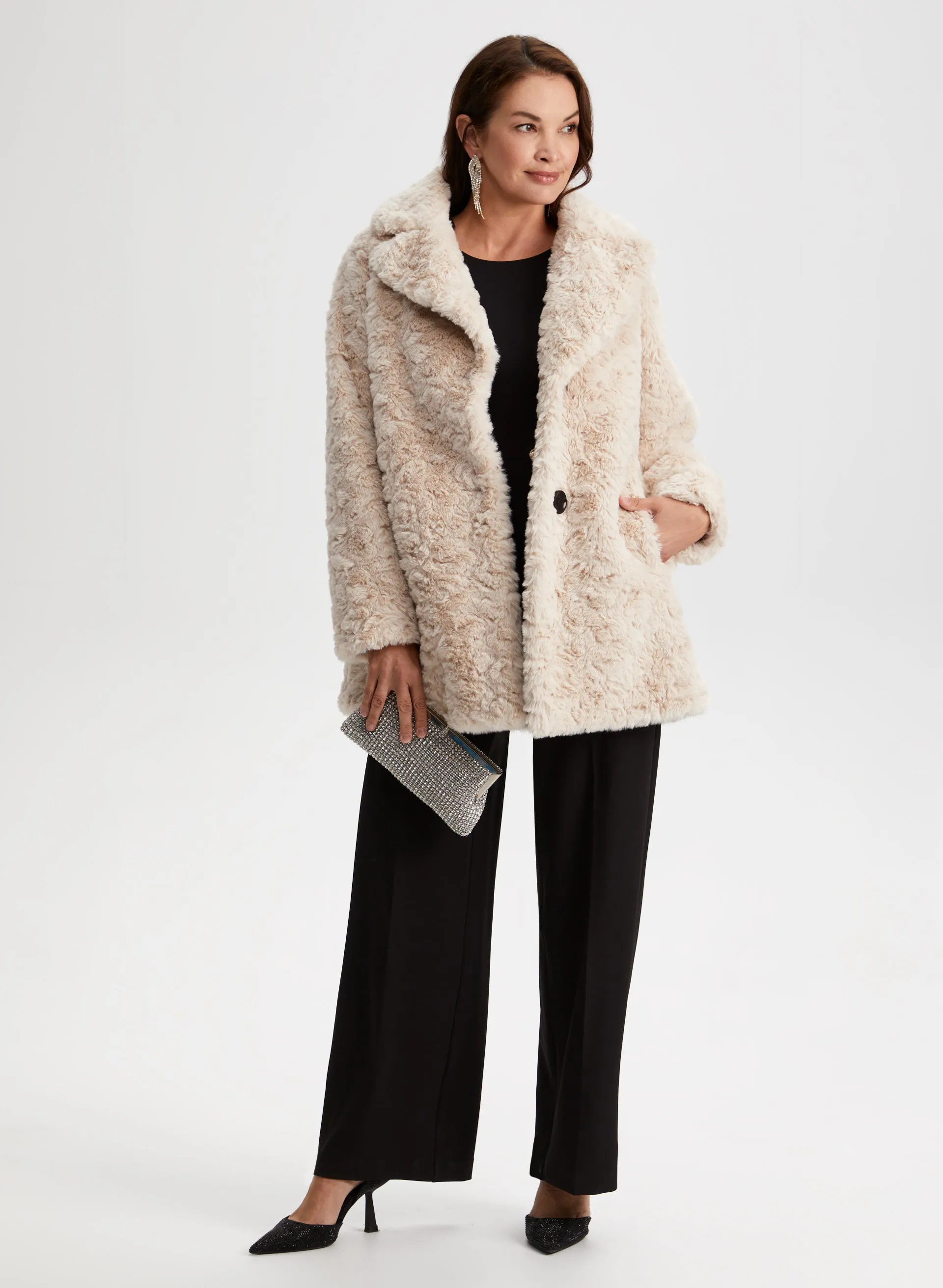 Faux Fur Coat sold by Laura product image thumbnail 2