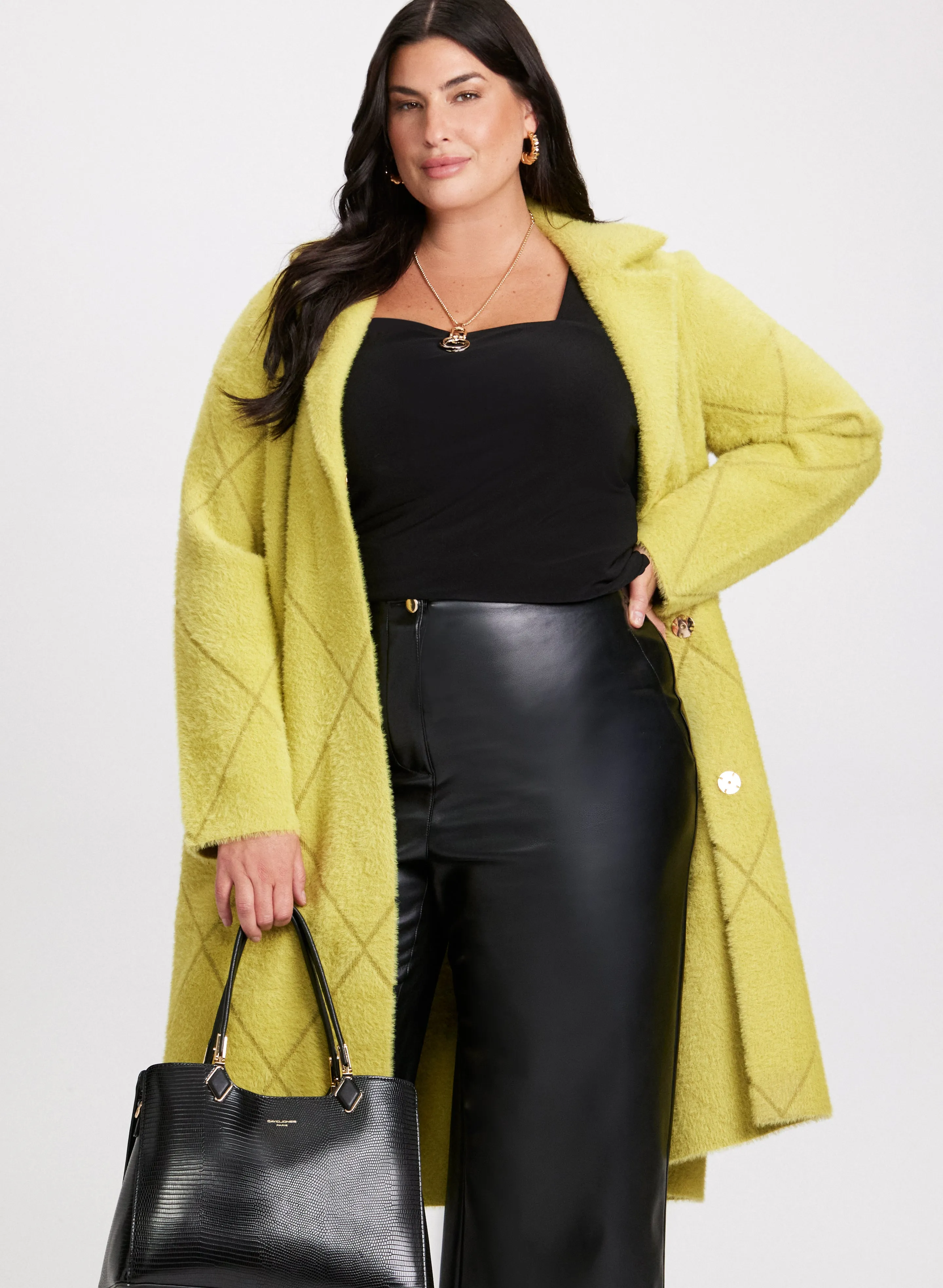 Joseph Ribkoff - Argyle Quilted Coatigan sold by Laura