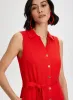 Linen-Blend Midi Dress sold by Laura