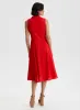 Linen-Blend Midi Dress sold by Laura