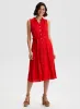 Linen-Blend Midi Dress sold by Laura