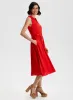 Linen-Blend Midi Dress sold by Laura