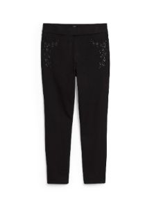 Pull-On Floral Detail Jeans sold by Laura