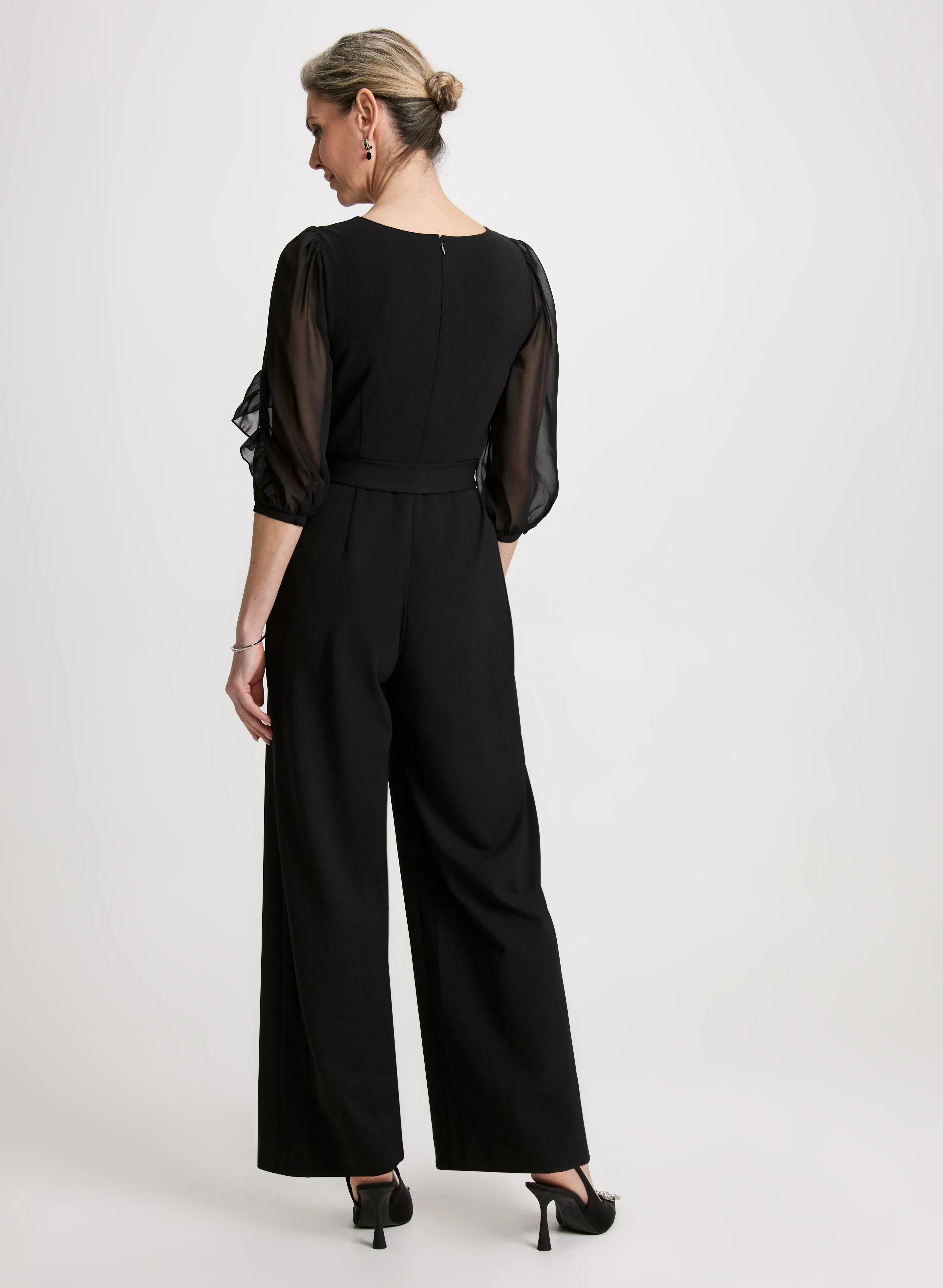 Ruffle Chiffon Sleeve Jumpsuit sold by Laura product image thumbnail 2