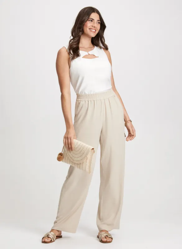 Sleeveless Top & Wide Leg Cargo Pants sold by Laura
