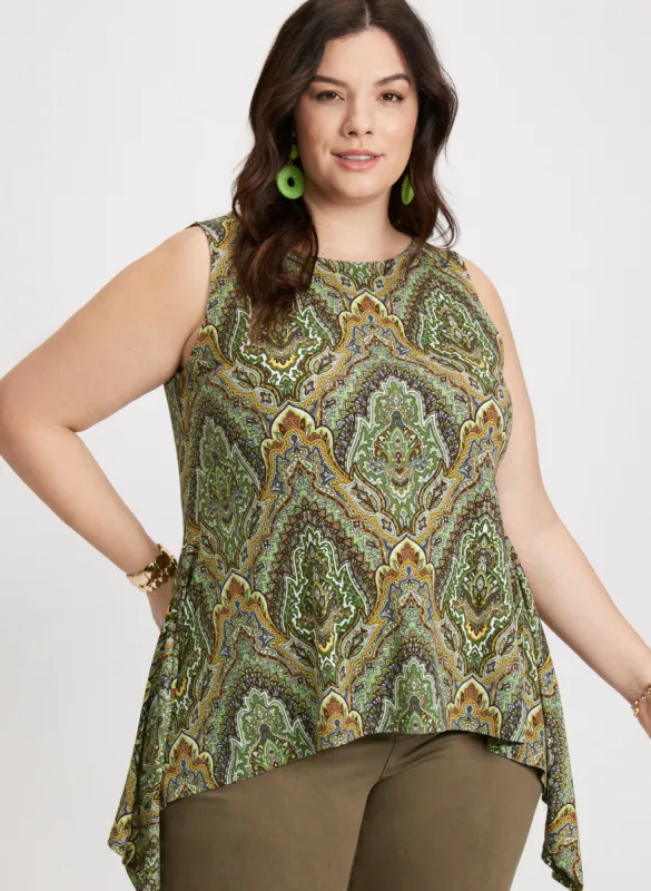 Sleeveless Paisley Top sold by Laura