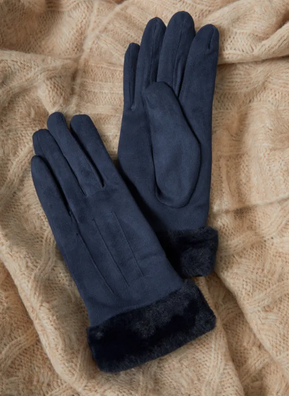 Faux Suede Gloves sold by Laura