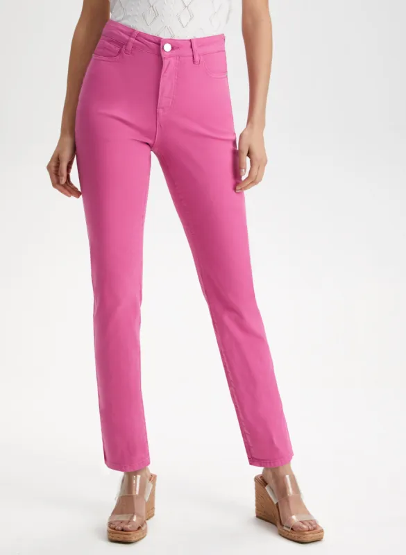 Straight Leg Coloured Denim Jeans sold by Laura