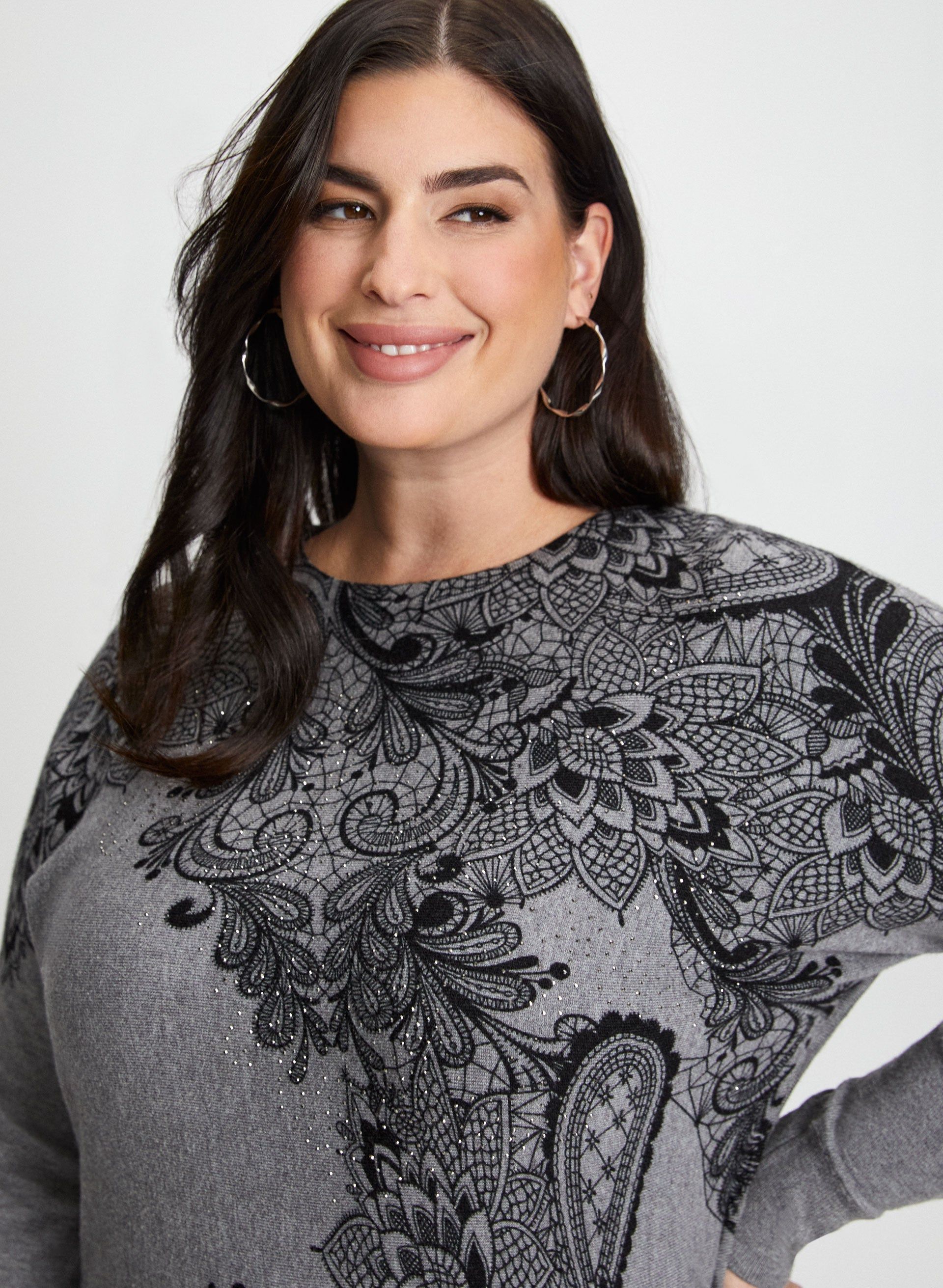 Paisley Print Sweater sold by Laura product image thumbnail 4