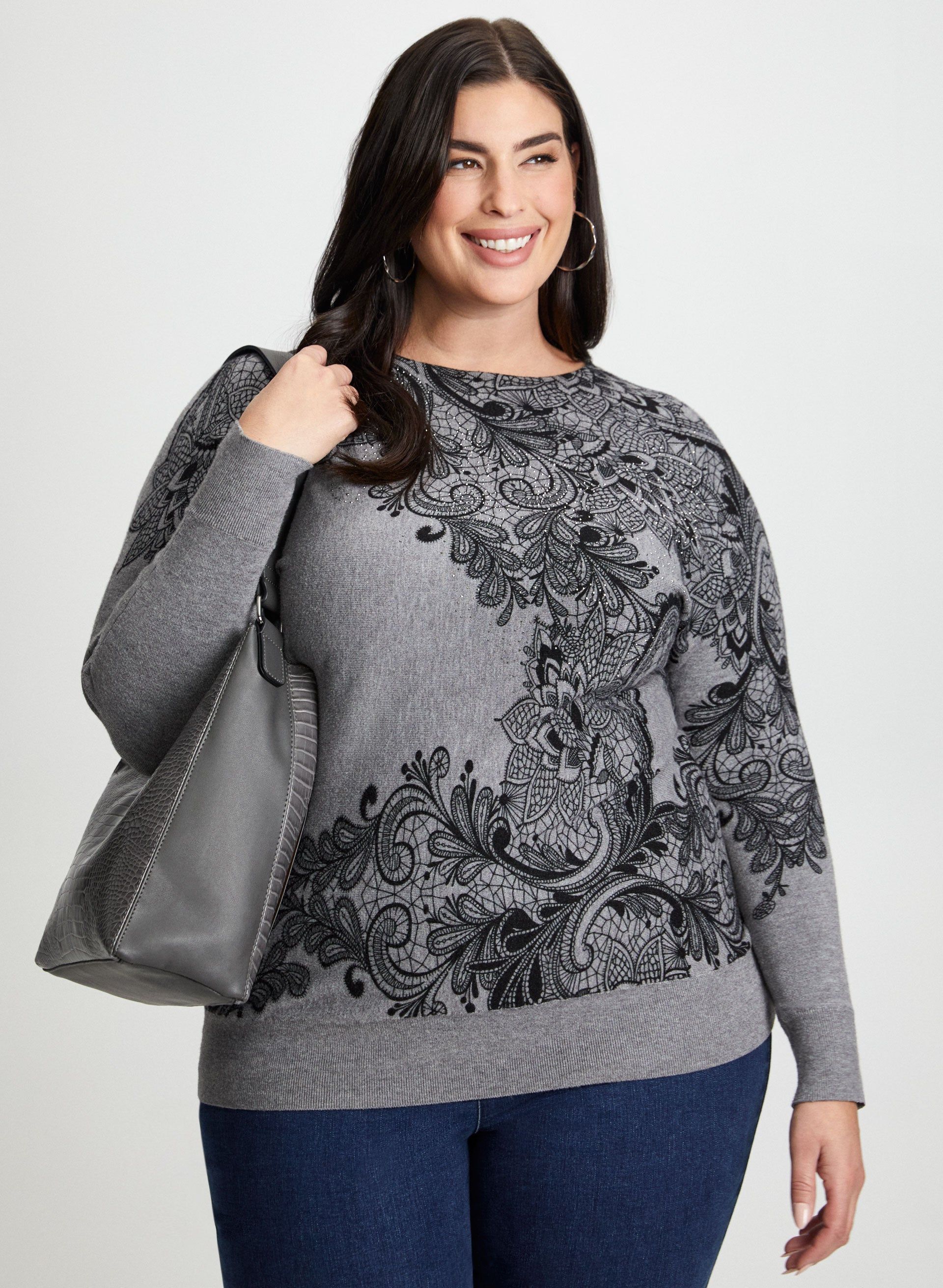 Paisley Print Sweater sold by Laura