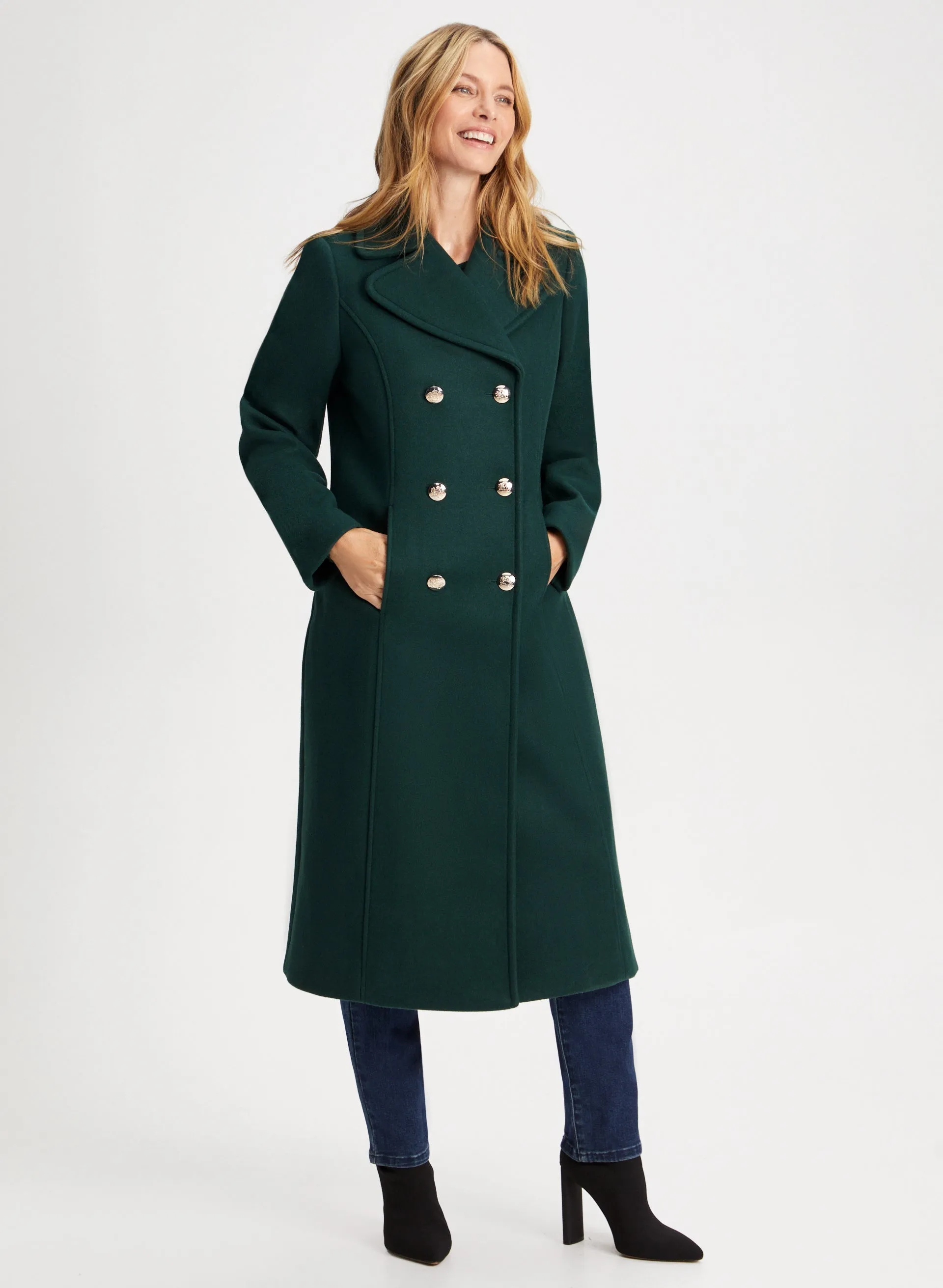 Stretch Wool Blend Coat sold by Laura product image thumbnail 3