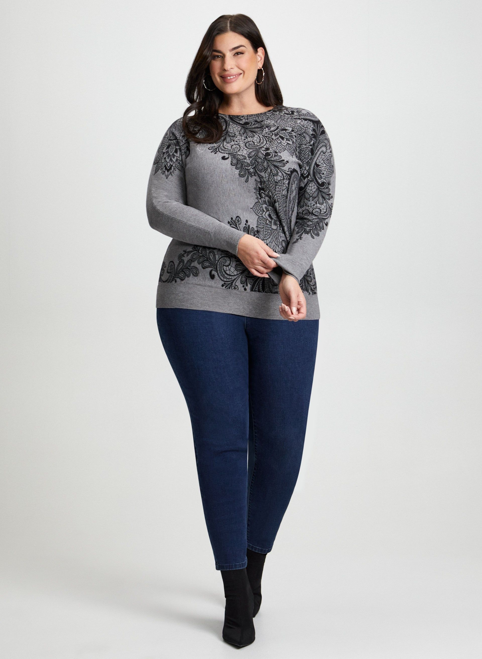 Paisley Print Sweater sold by Laura product image thumbnail 2