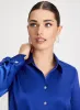 Rhinestone Detail Satin Blouse sold by Laura