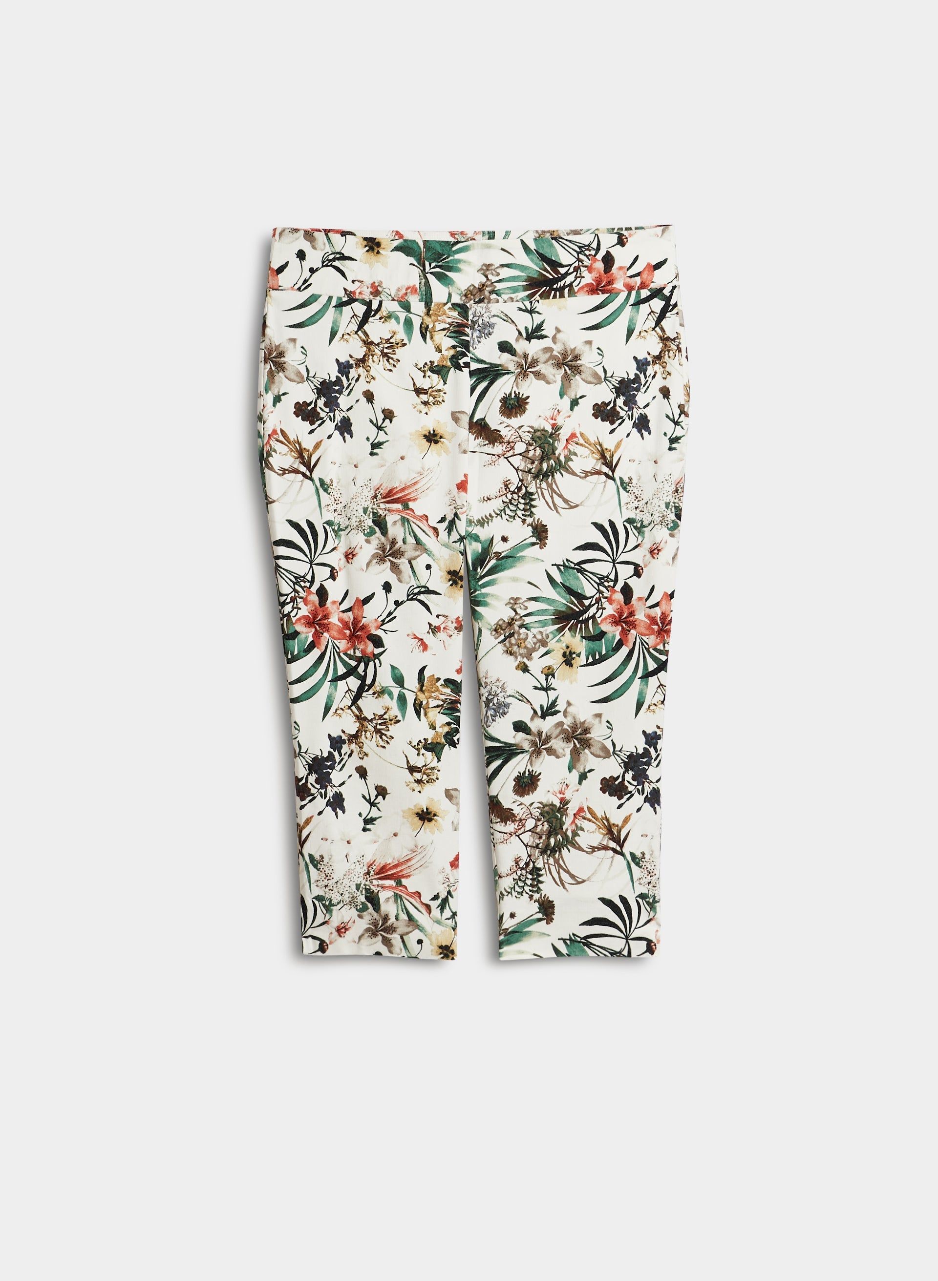 Tropical Floral Print Capris sold by Laura product image thumbnail 5
