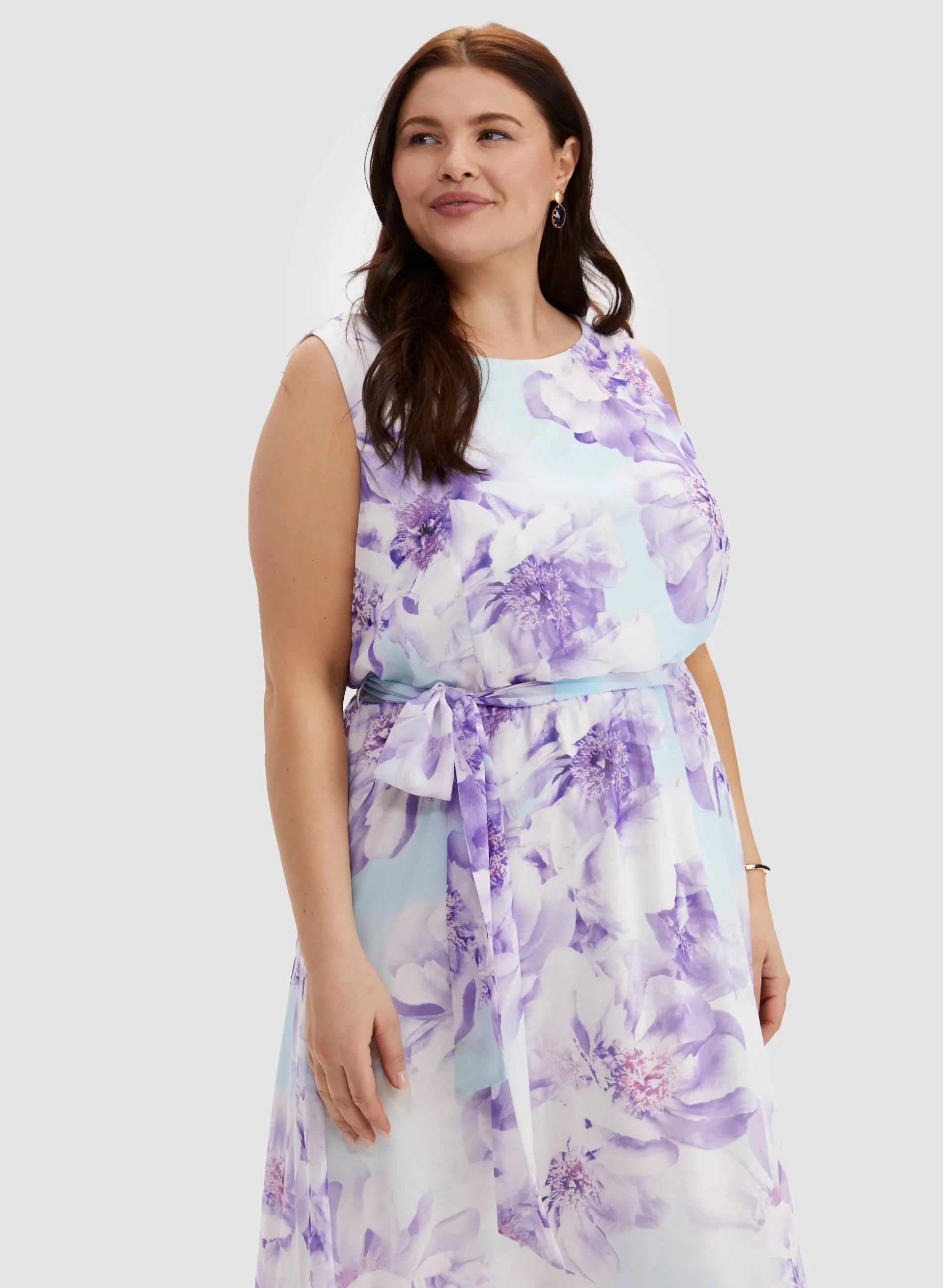 Floral Print Belted Dress sold by Laura product image thumbnail 5