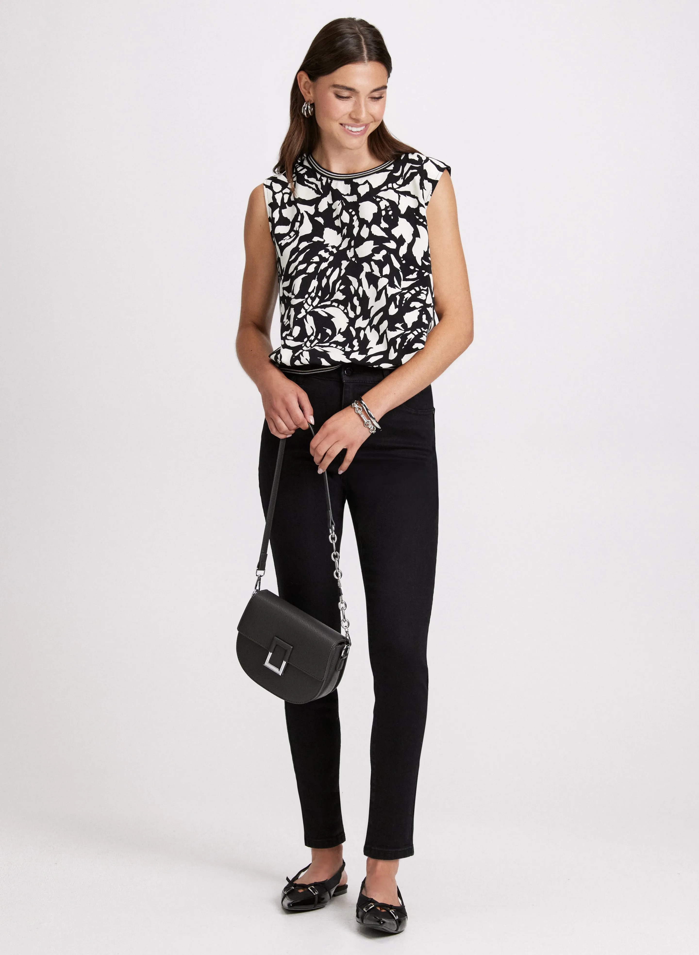 Drop Shoulder Top & Slim Leg Jeans sold by Laura