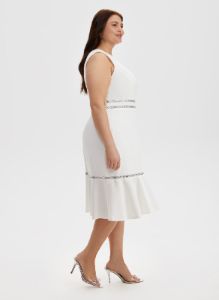 Glitter Trim Sleeveless Dress sold by Laura