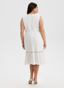 Glitter Trim Sleeveless Dress sold by Laura
