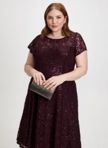 Sequin Embellished Lace Dress sold by Laura