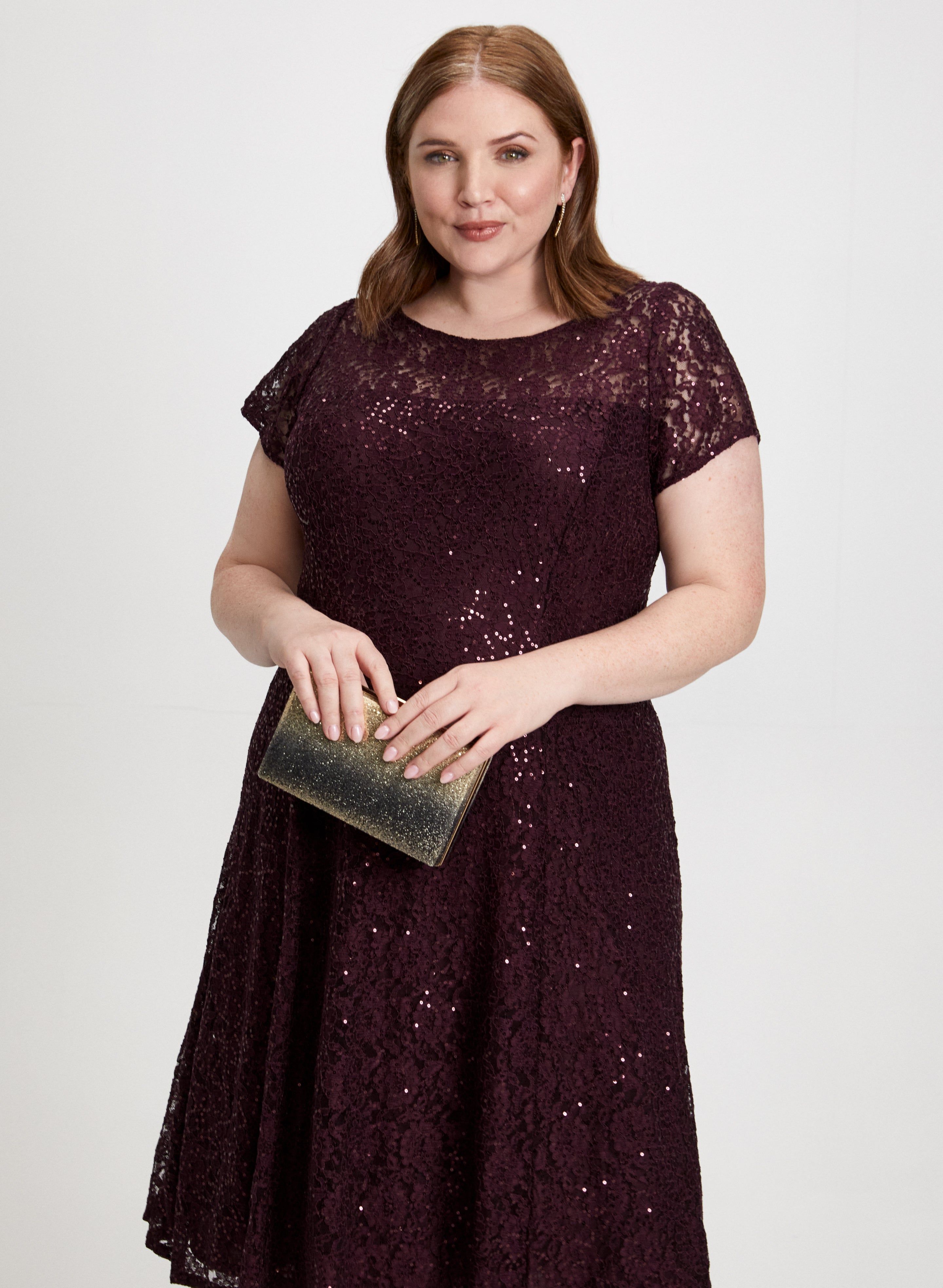 Sequin Embellished Lace Dress sold by Laura product image thumbnail 5