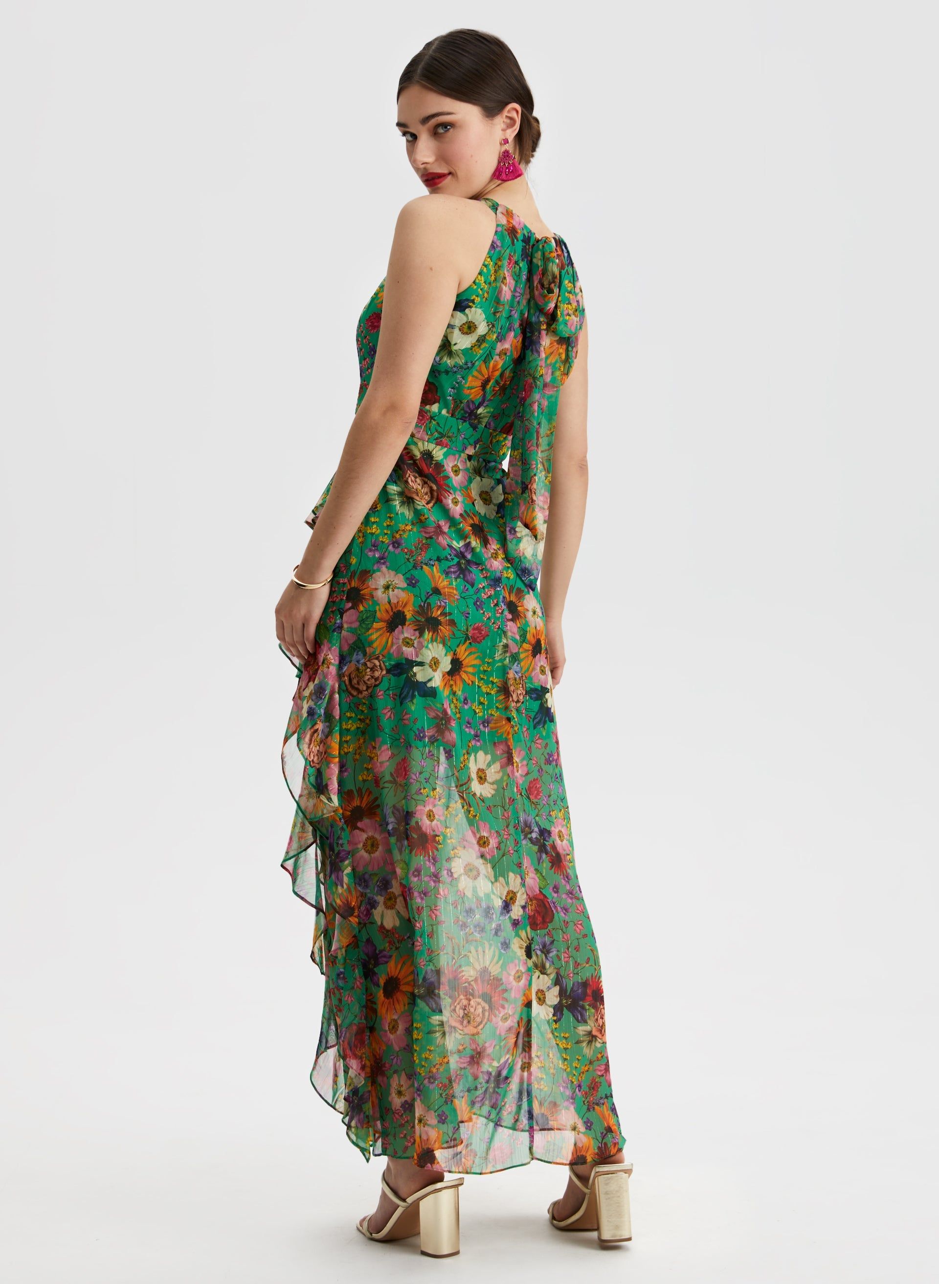Floral Print Chiffon Dress sold by Laura product image thumbnail 4