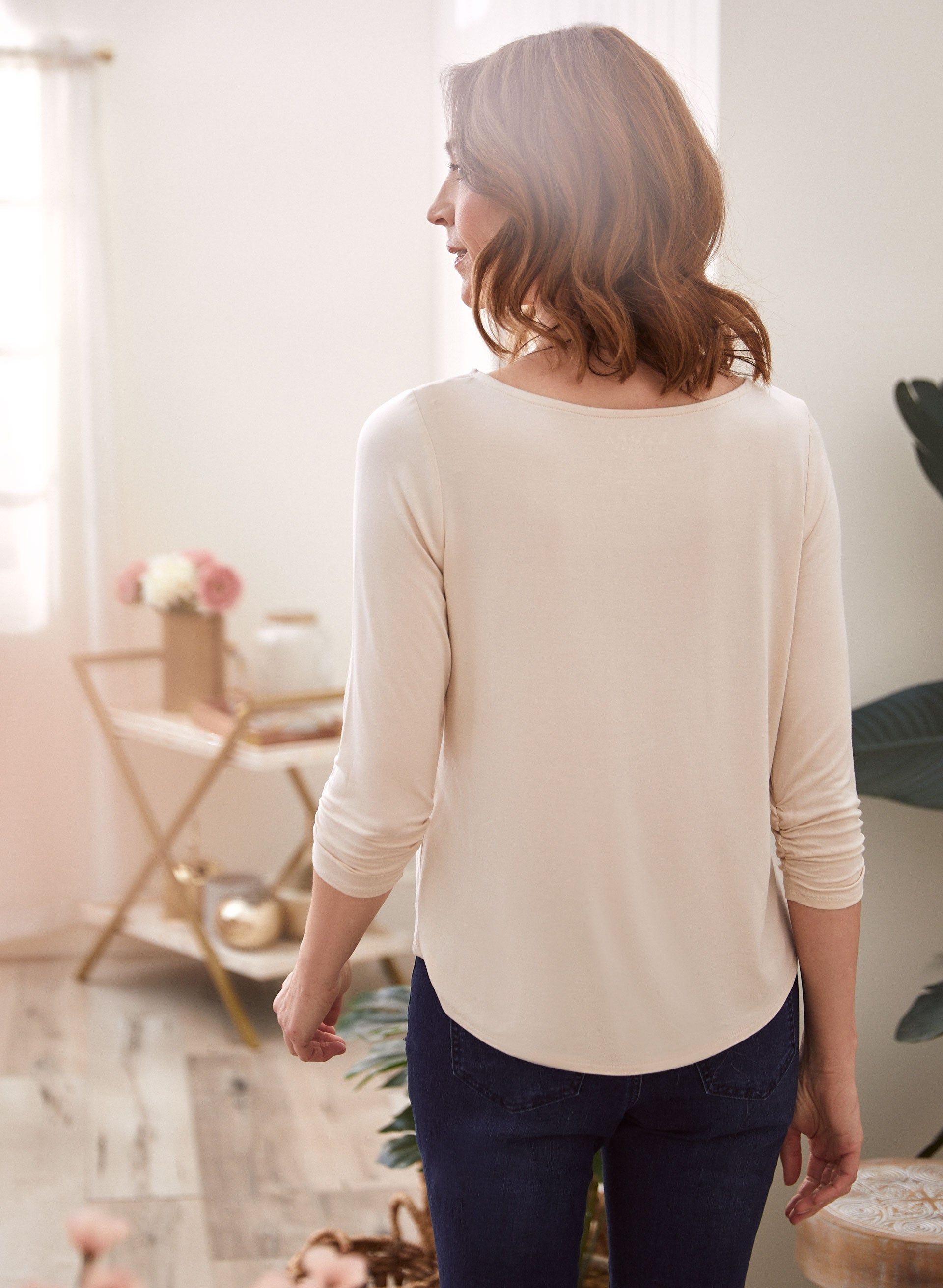 Floral Print 3/4 Sleeve Top sold by Laura product image thumbnail 4