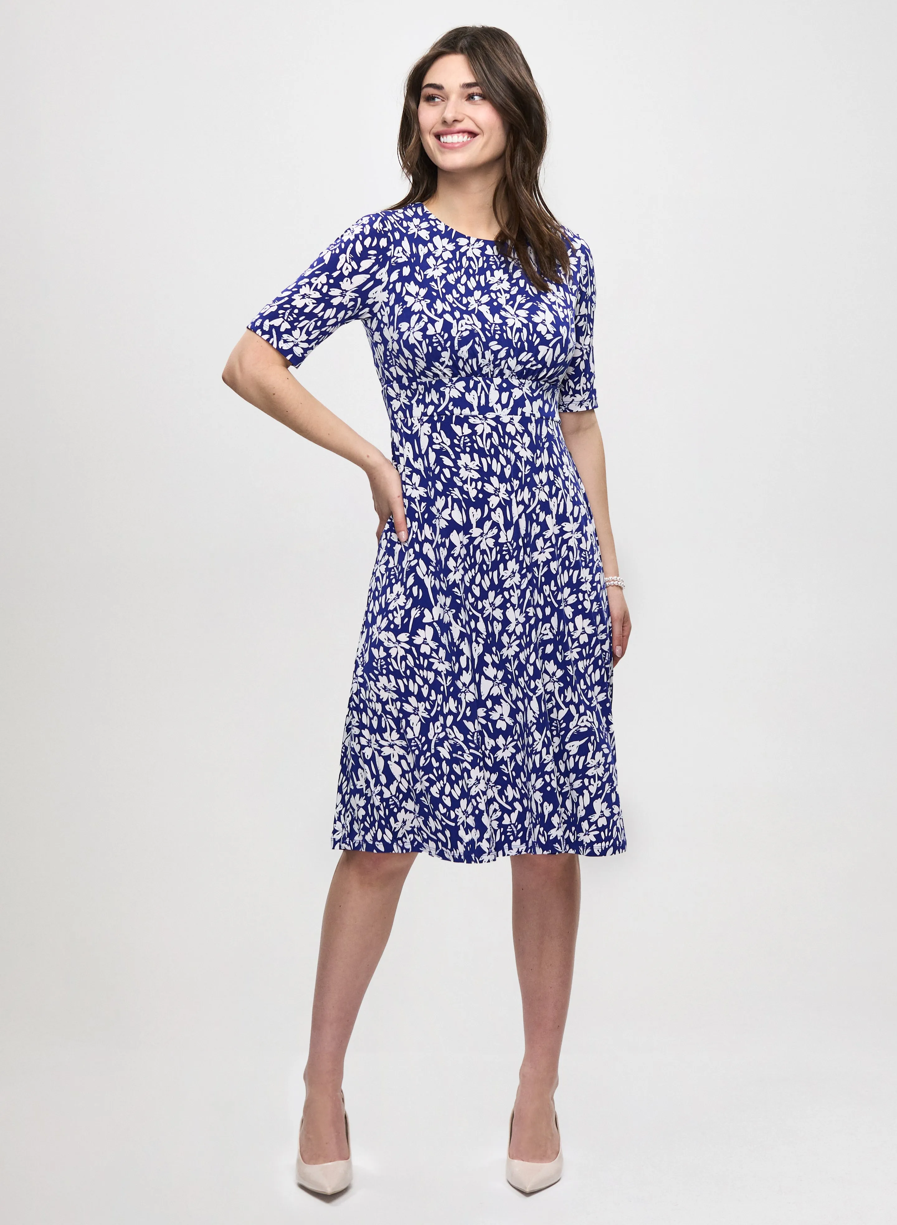 Floral Fit and Flare Dress sold by Laura