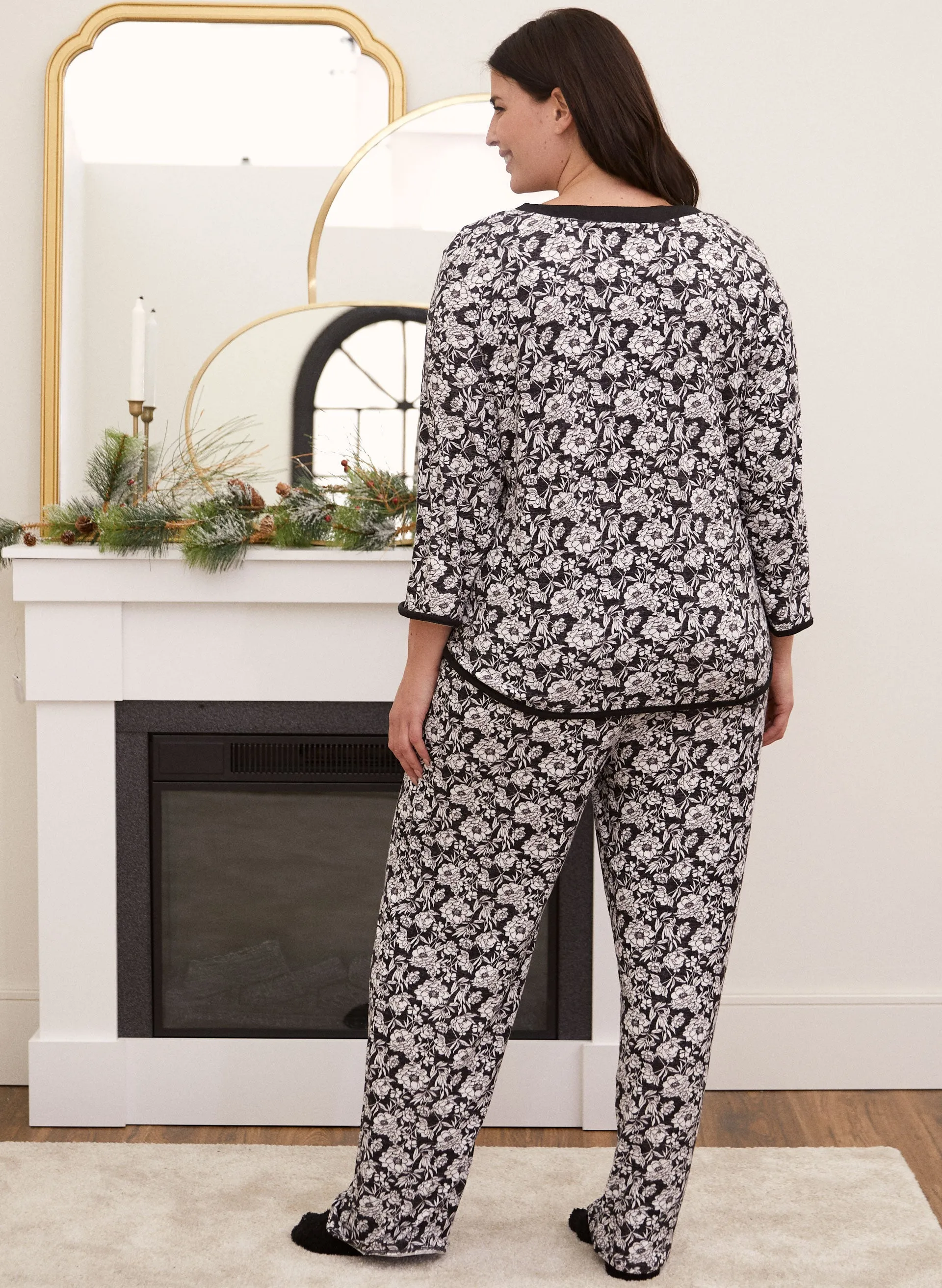 Floral Print Pyjama Set sold by Laura product image thumbnail 2