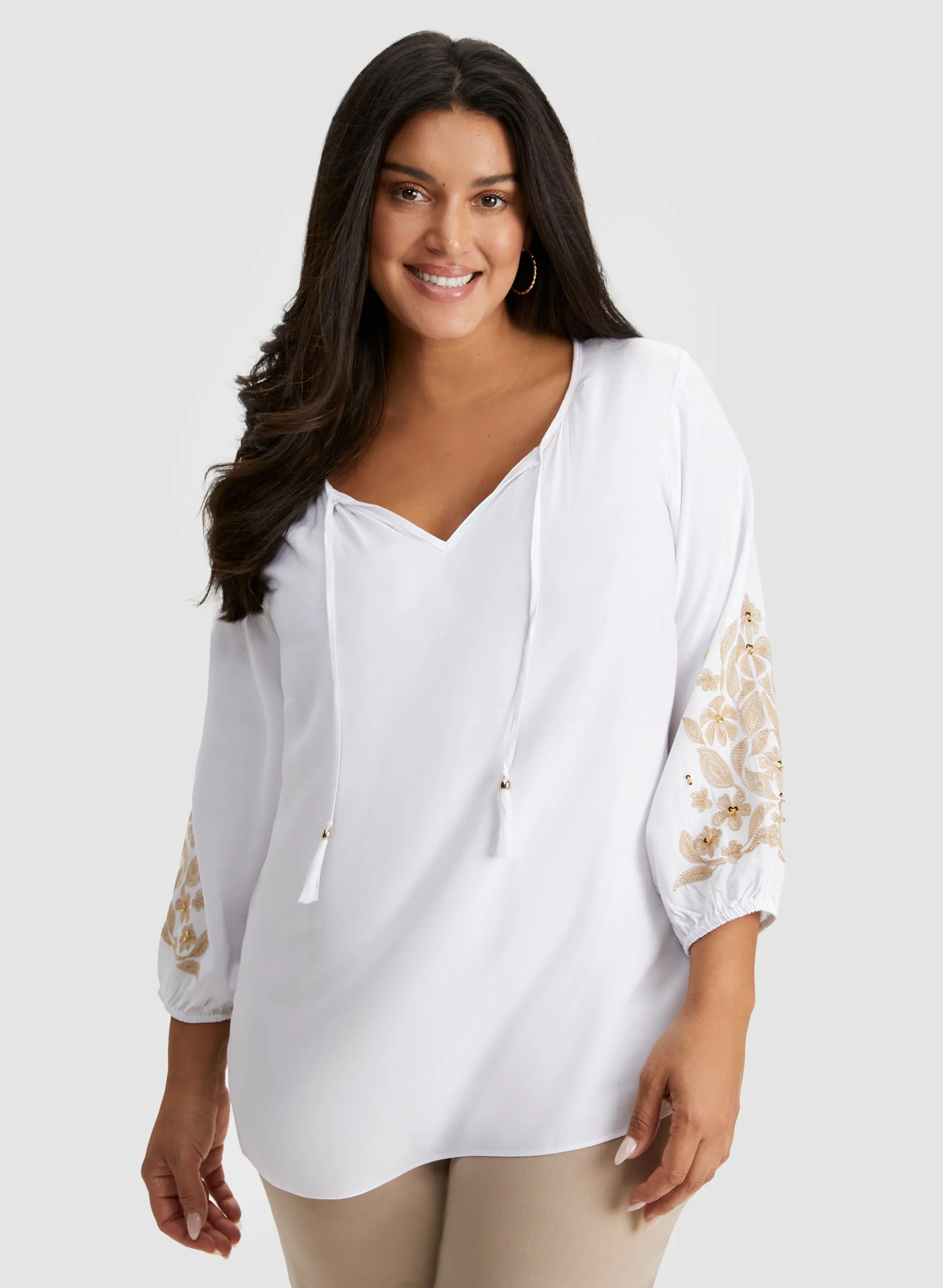 Floral Embroidery Blouse sold by Laura product image thumbnail 5