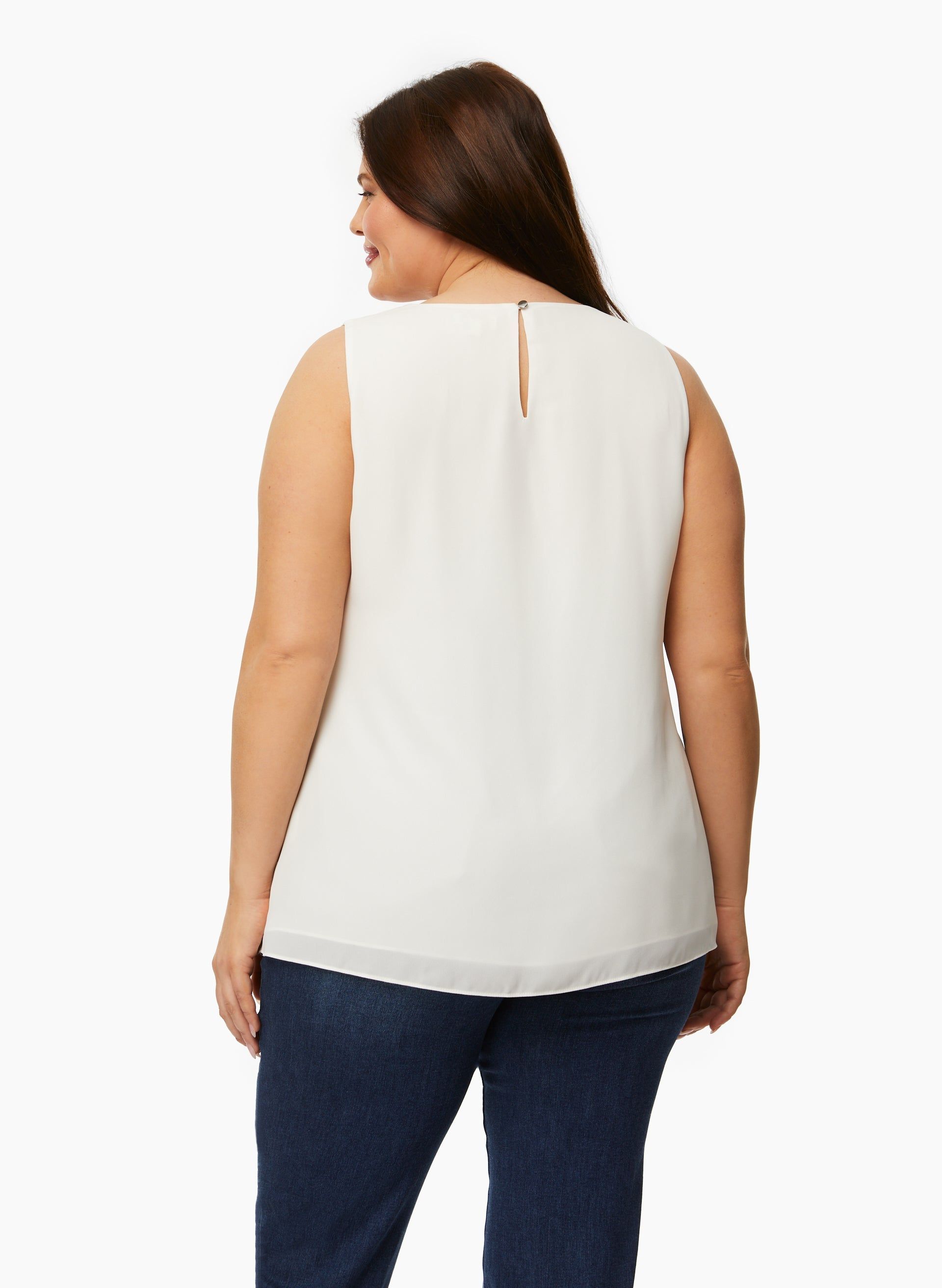 Rhinestone Detail Sleeveless Top sold by Laura product image thumbnail 4