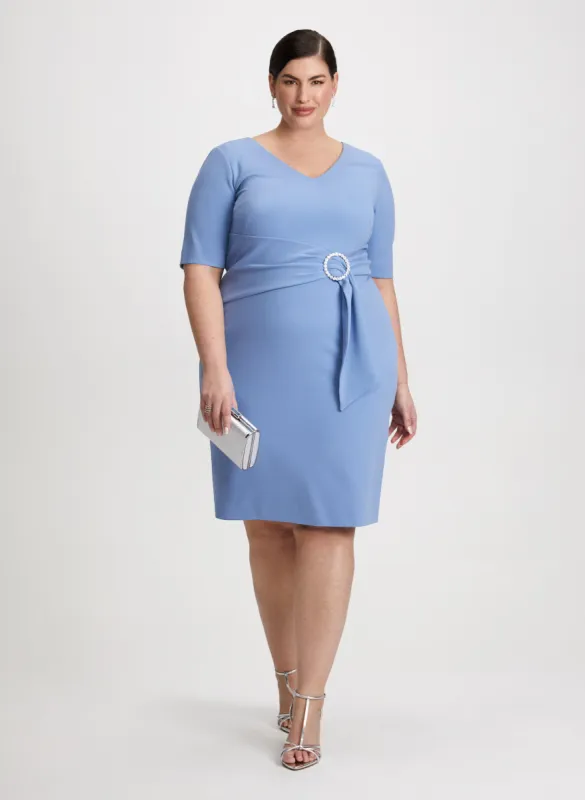 Pleated Waist Sheath Dress sold by Laura