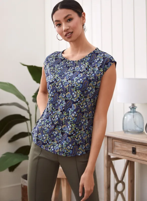 Floral Paisley Print Tee sold by Laura