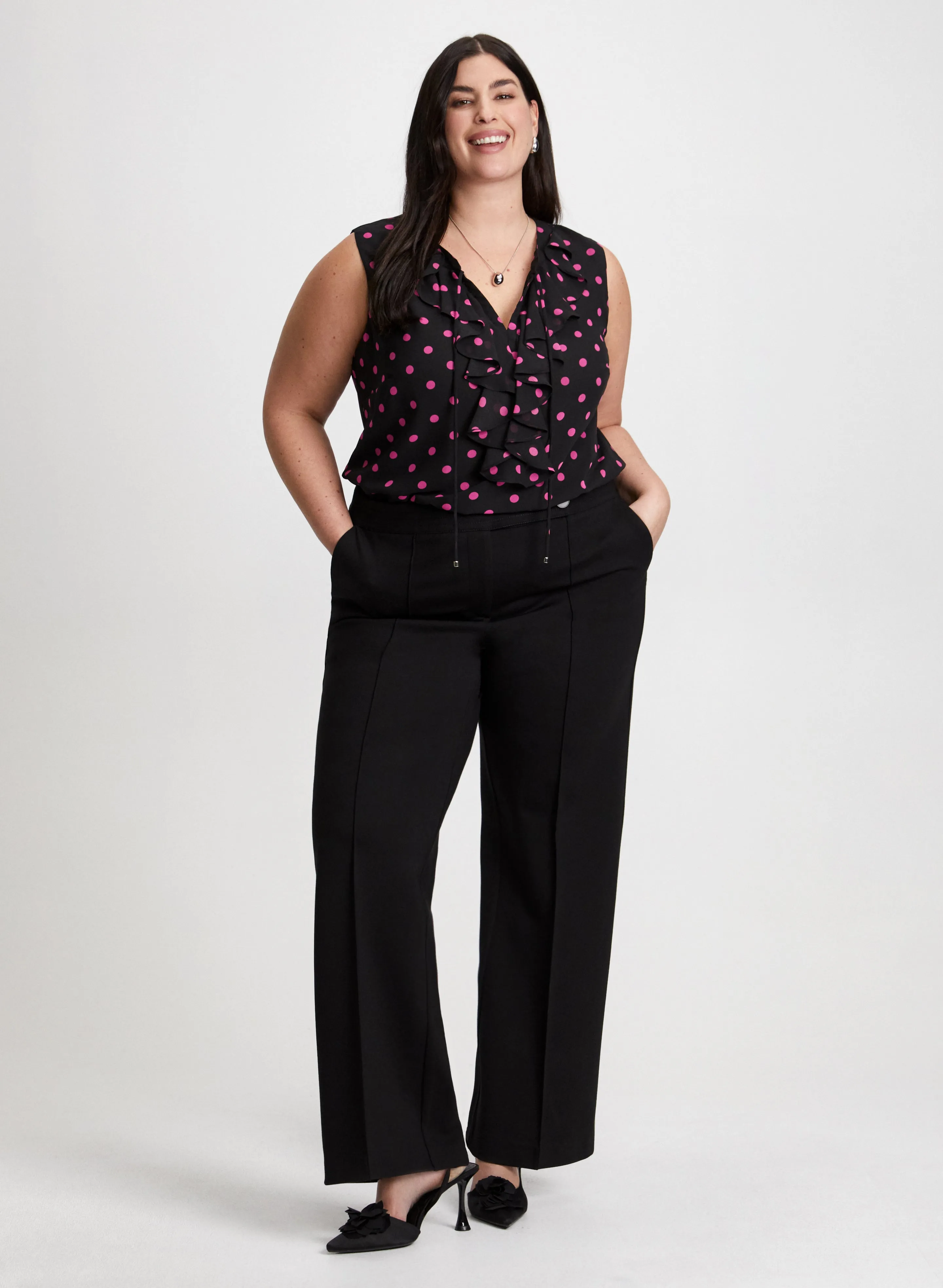 Polka Dot Blouse & Modern Fit Pants sold by Laura