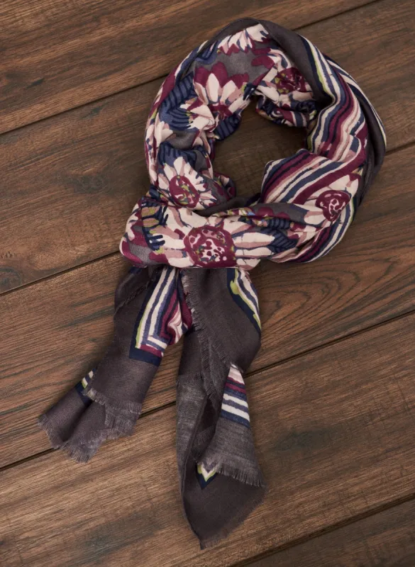 Floral Print Scarf sold by Laura
