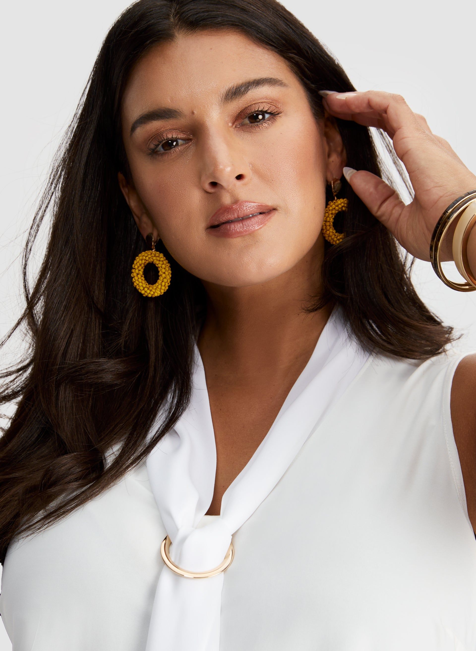 Chiffon Tie Detail Sleeveless Top sold by Laura product image thumbnail 3