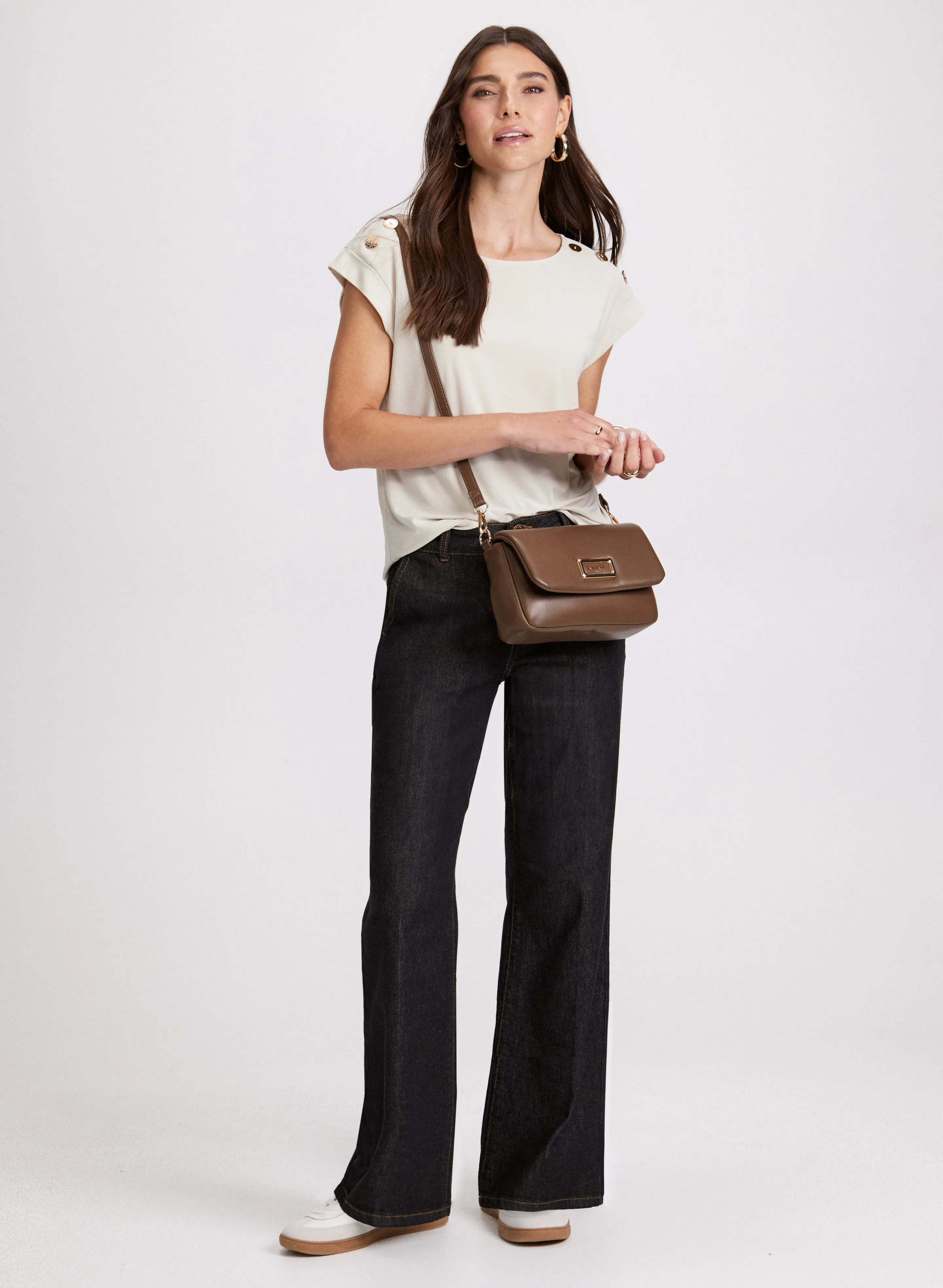 Button Shoulder Detail Top sold by Laura product image thumbnail 3