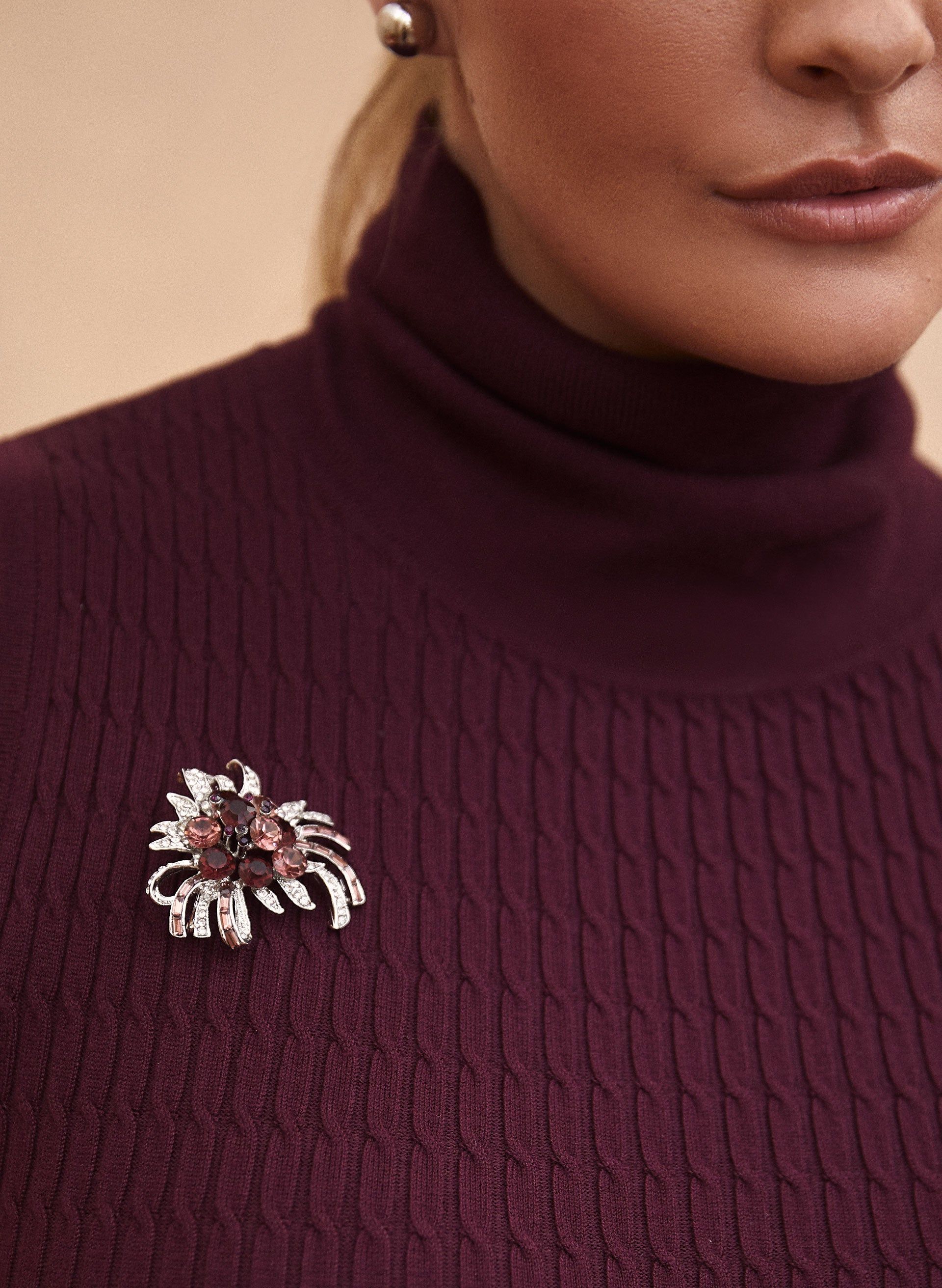 Crystal Detail Brooch sold by Laura