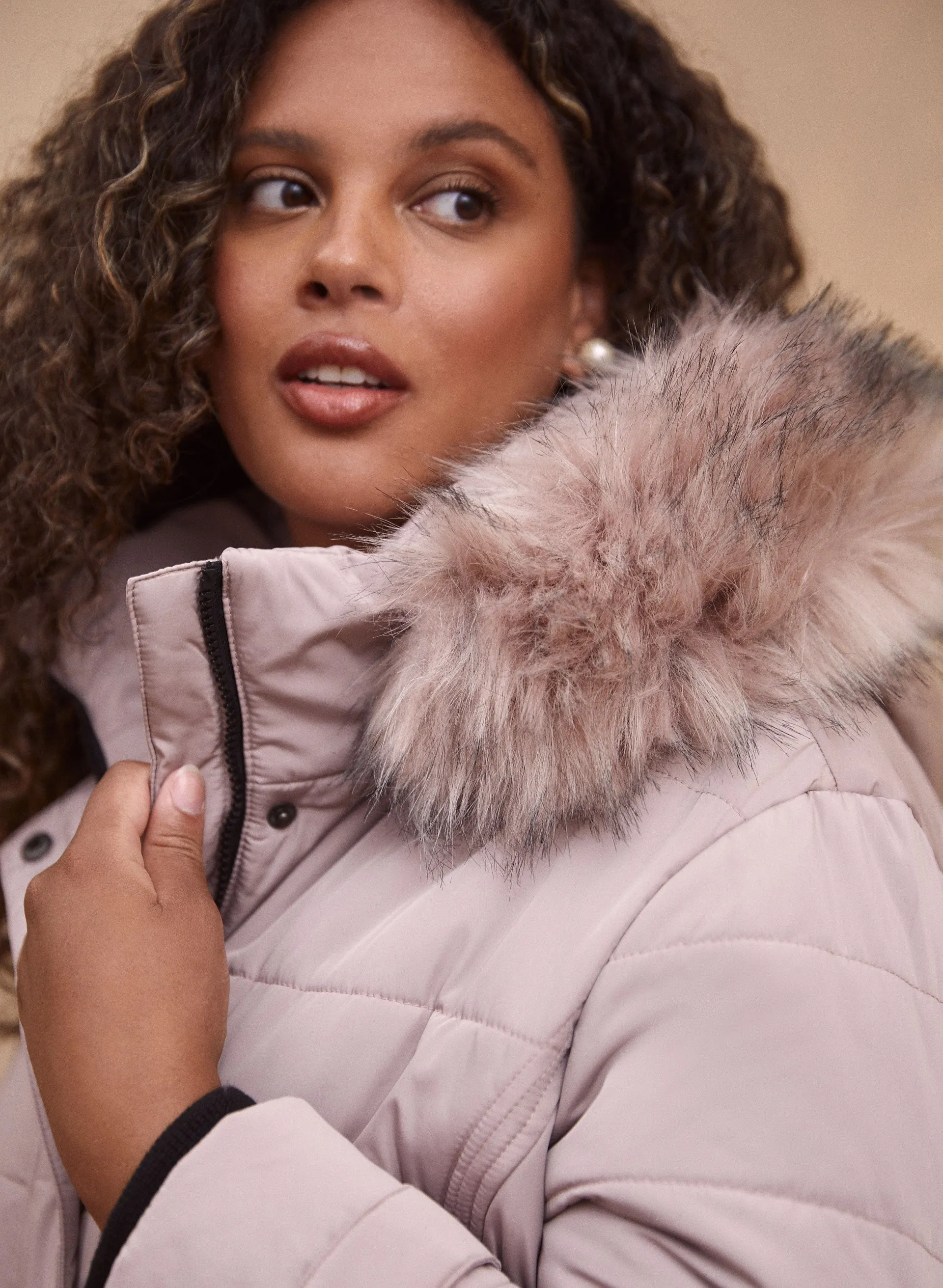 Quilted Vegan Down Coat sold by Laura product image thumbnail 4