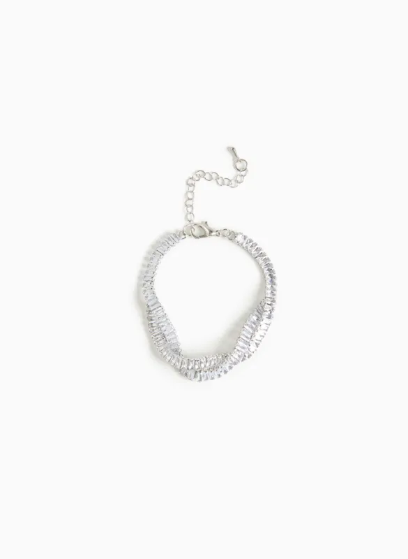 Twisted Cubic Zirconia Tennis Bracelet sold by Laura