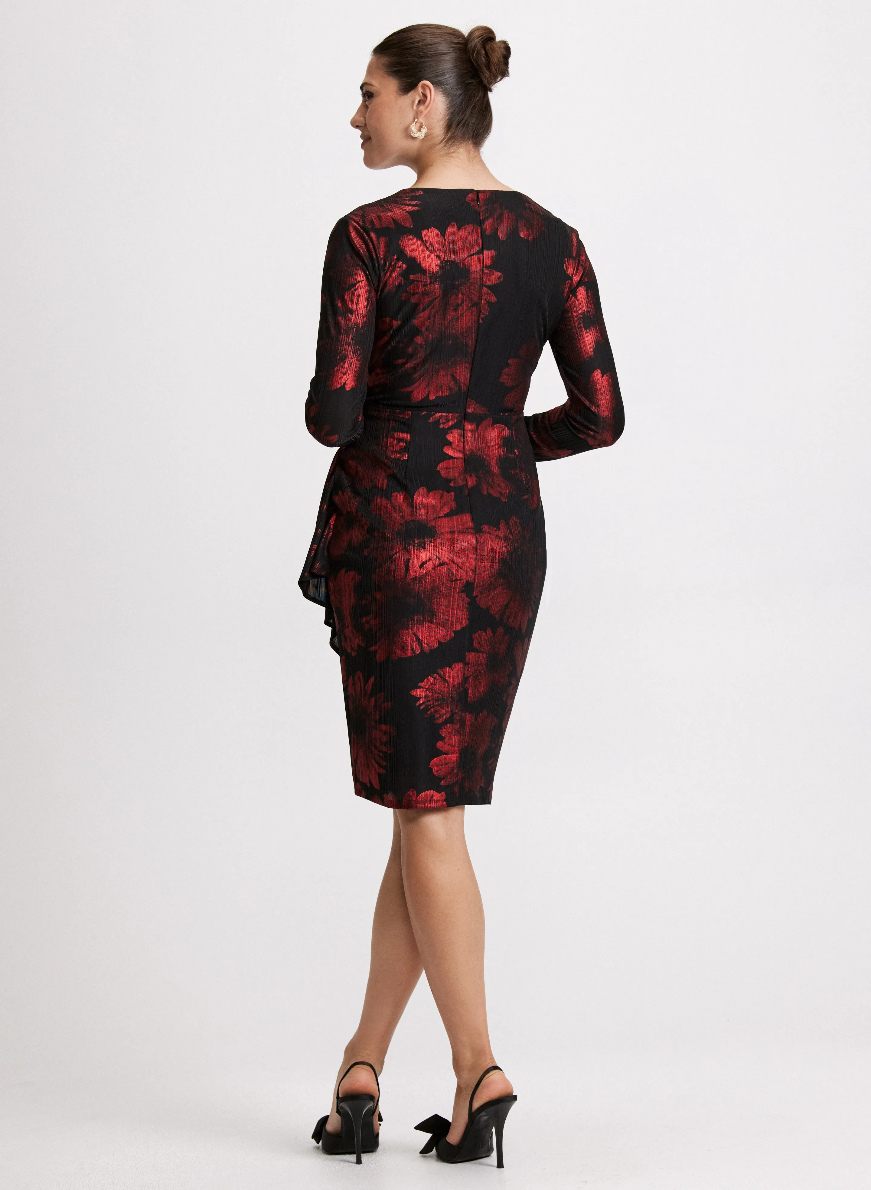 Floral Print Metallic Detail Dress sold by Laura product image thumbnail 3