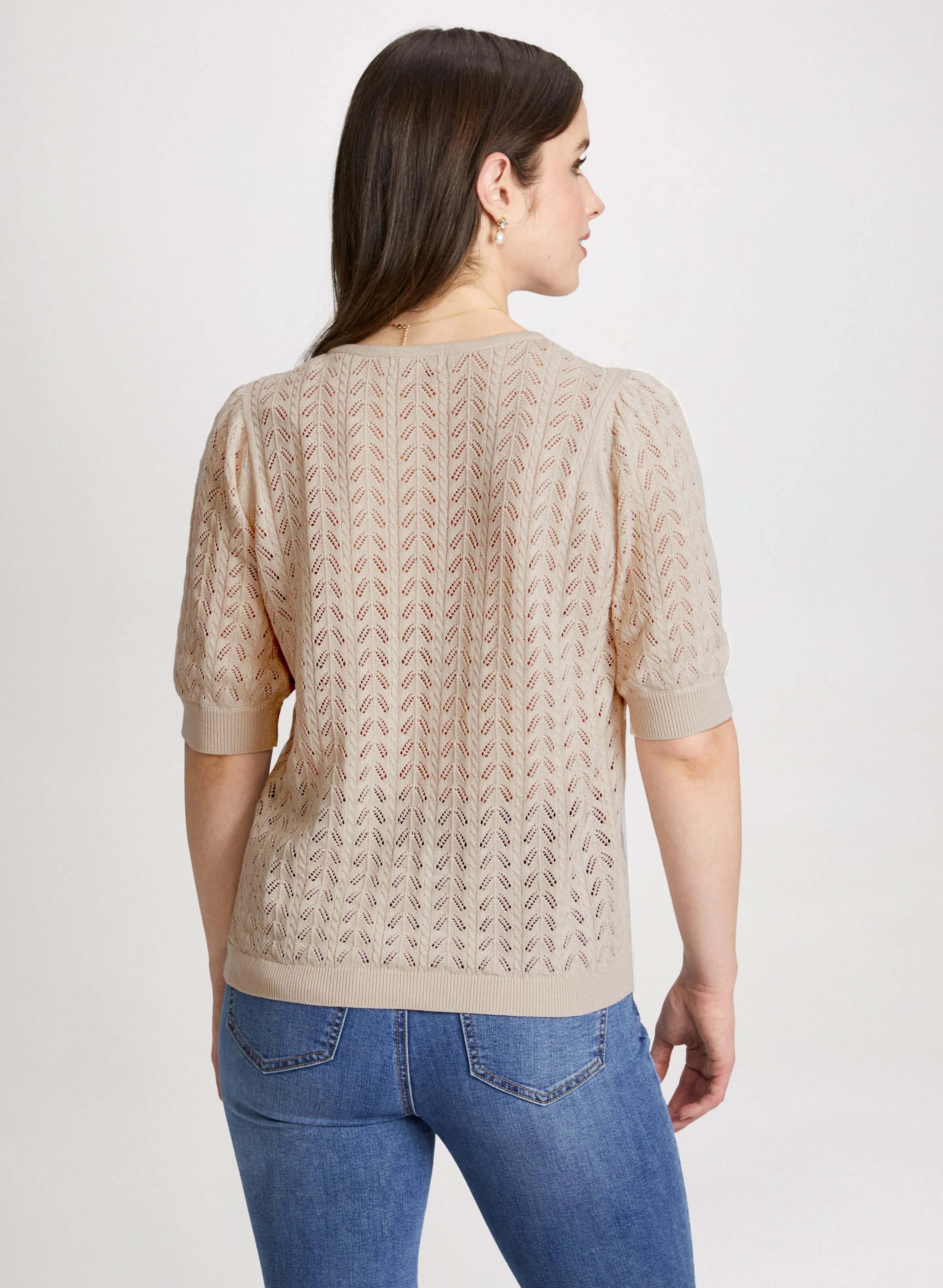 Crew-Neck Knit Pullover sold by Laura product image thumbnail 4