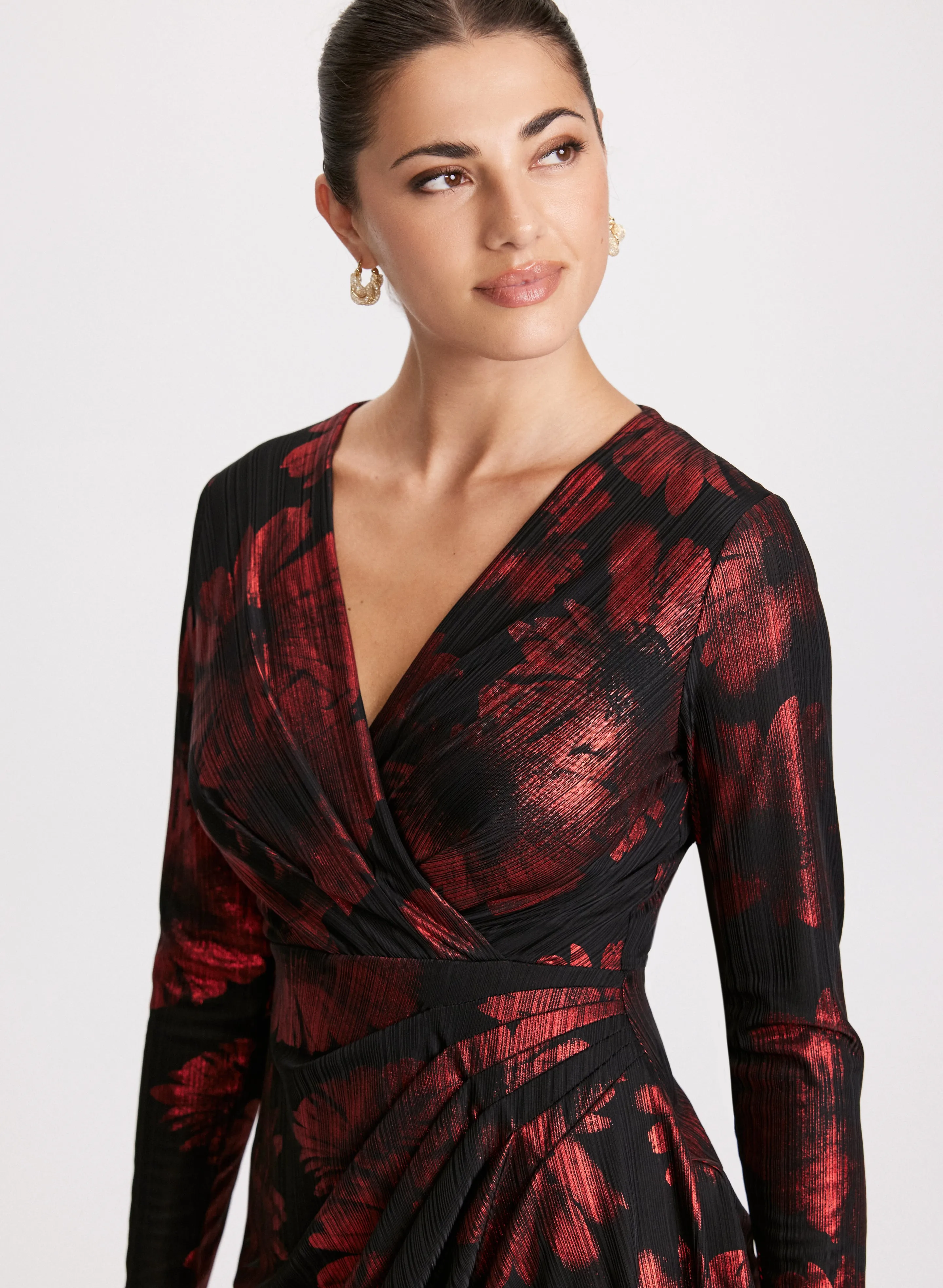 Floral Print Metallic Detail Dress sold by Laura product image thumbnail 5