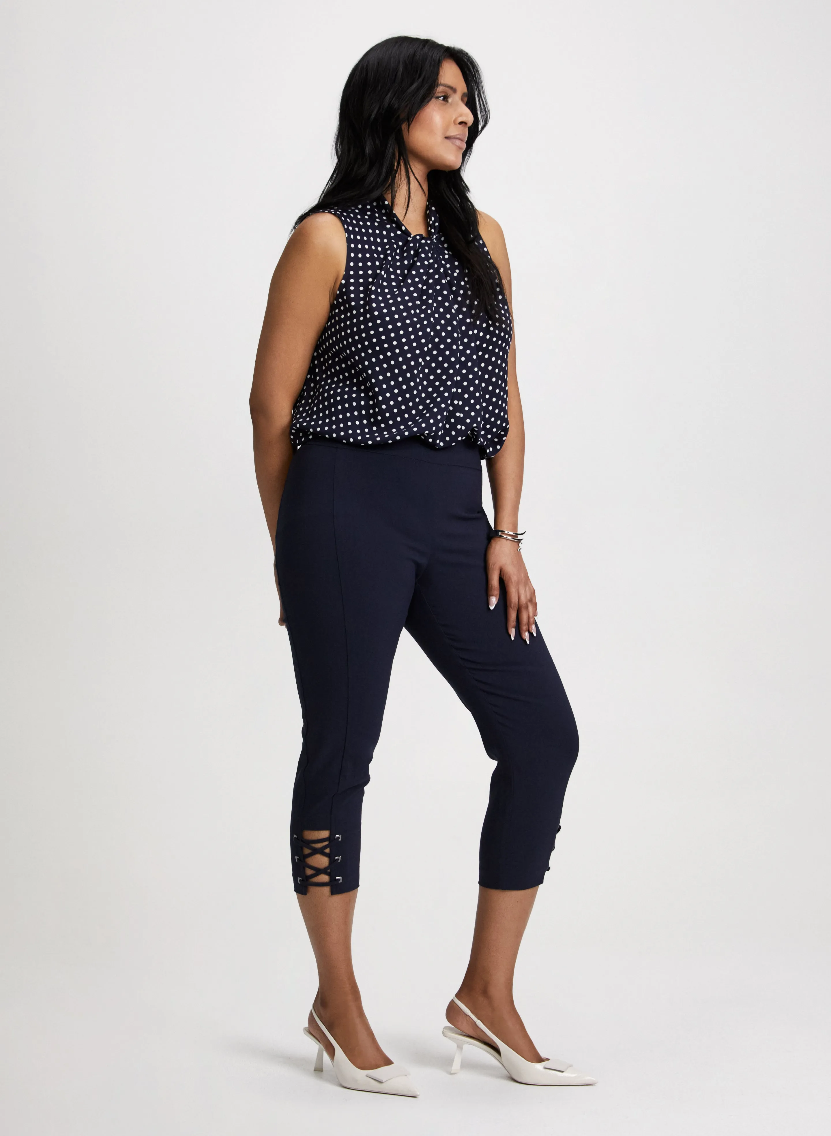 Pull-On Bengaline Capris sold by Laura product image thumbnail 4