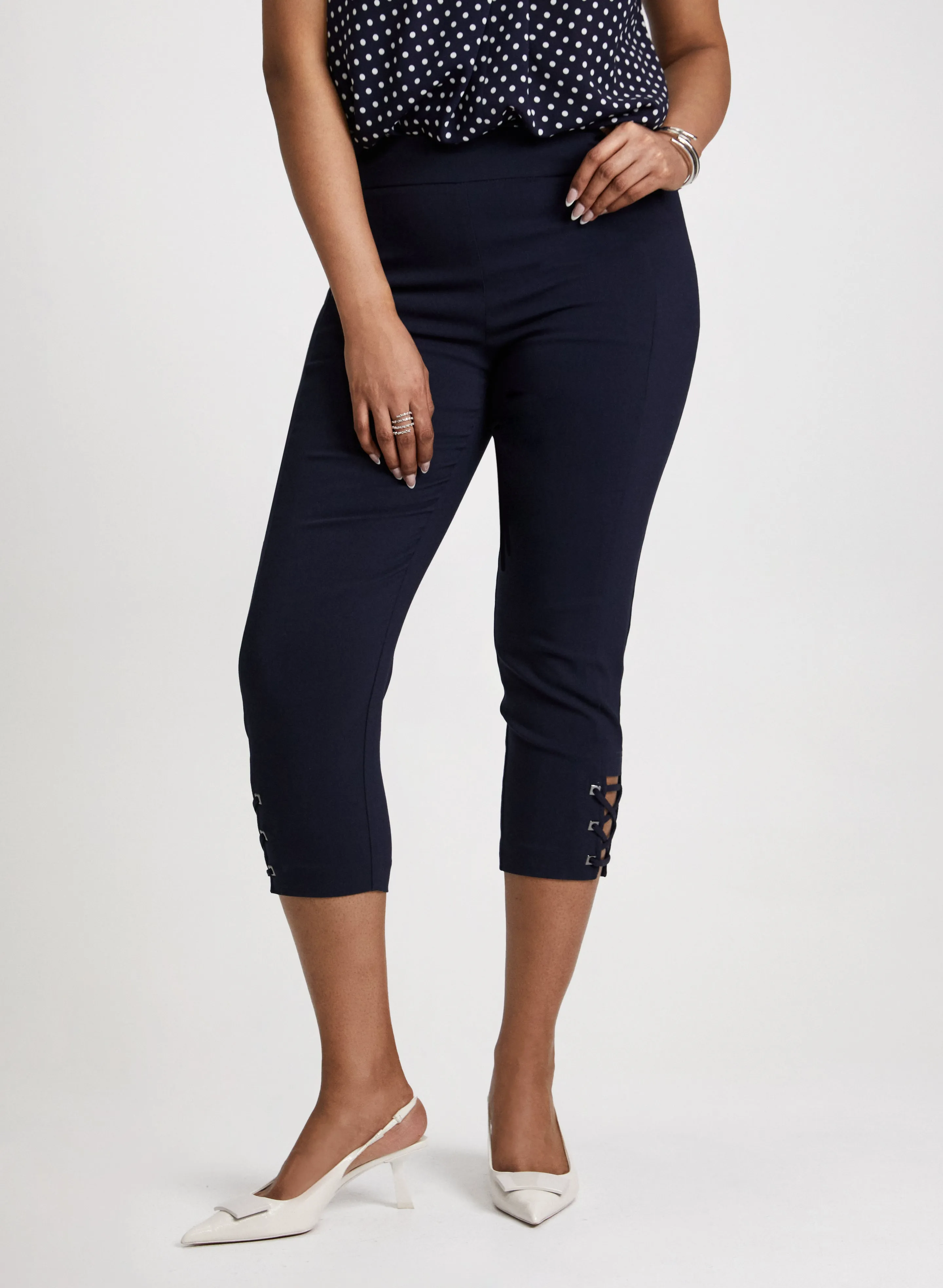 Pull-On Bengaline Capris sold by Laura