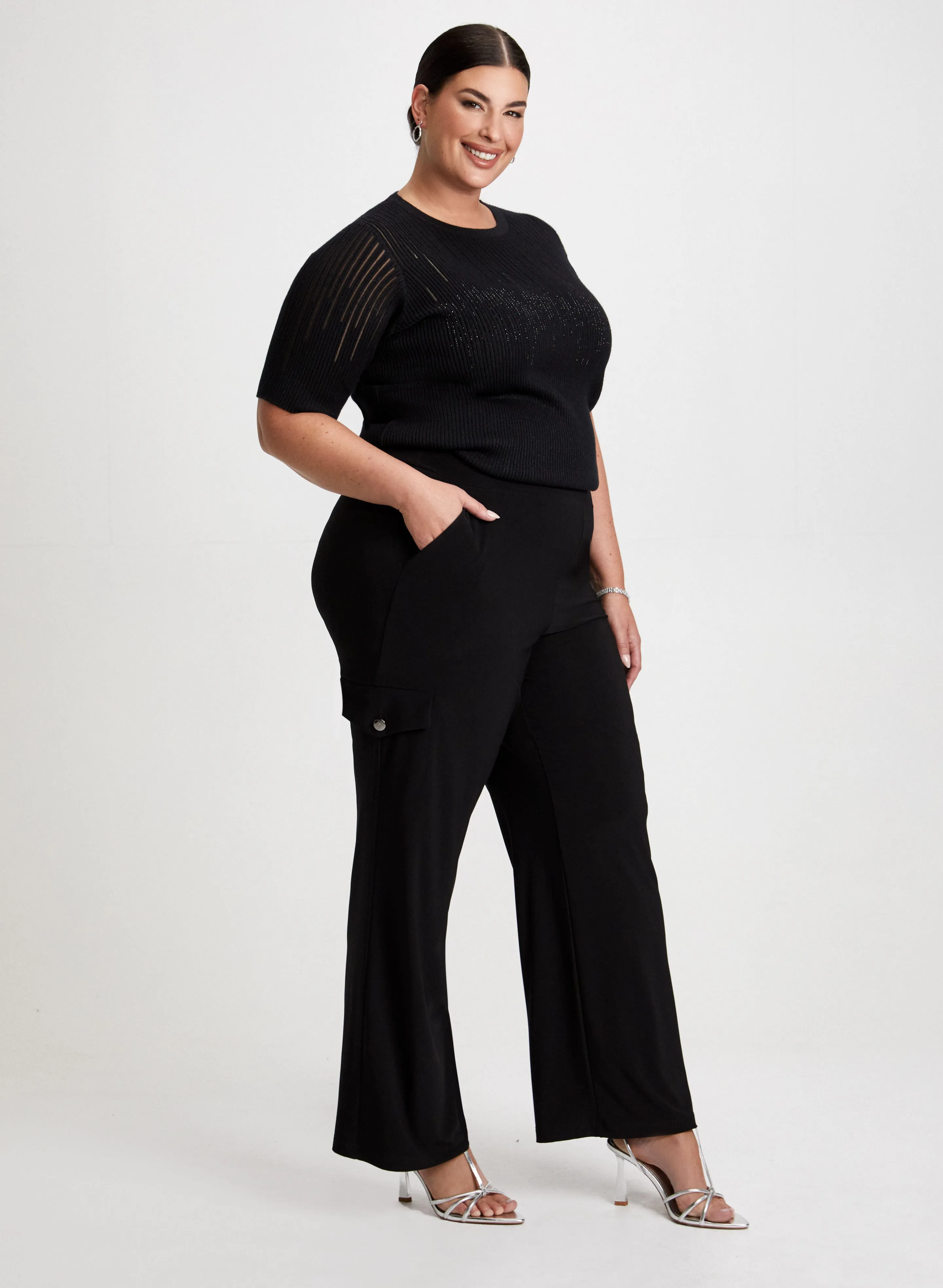 Wide Leg Pull-On Cargo Pants sold by Laura product image thumbnail 3