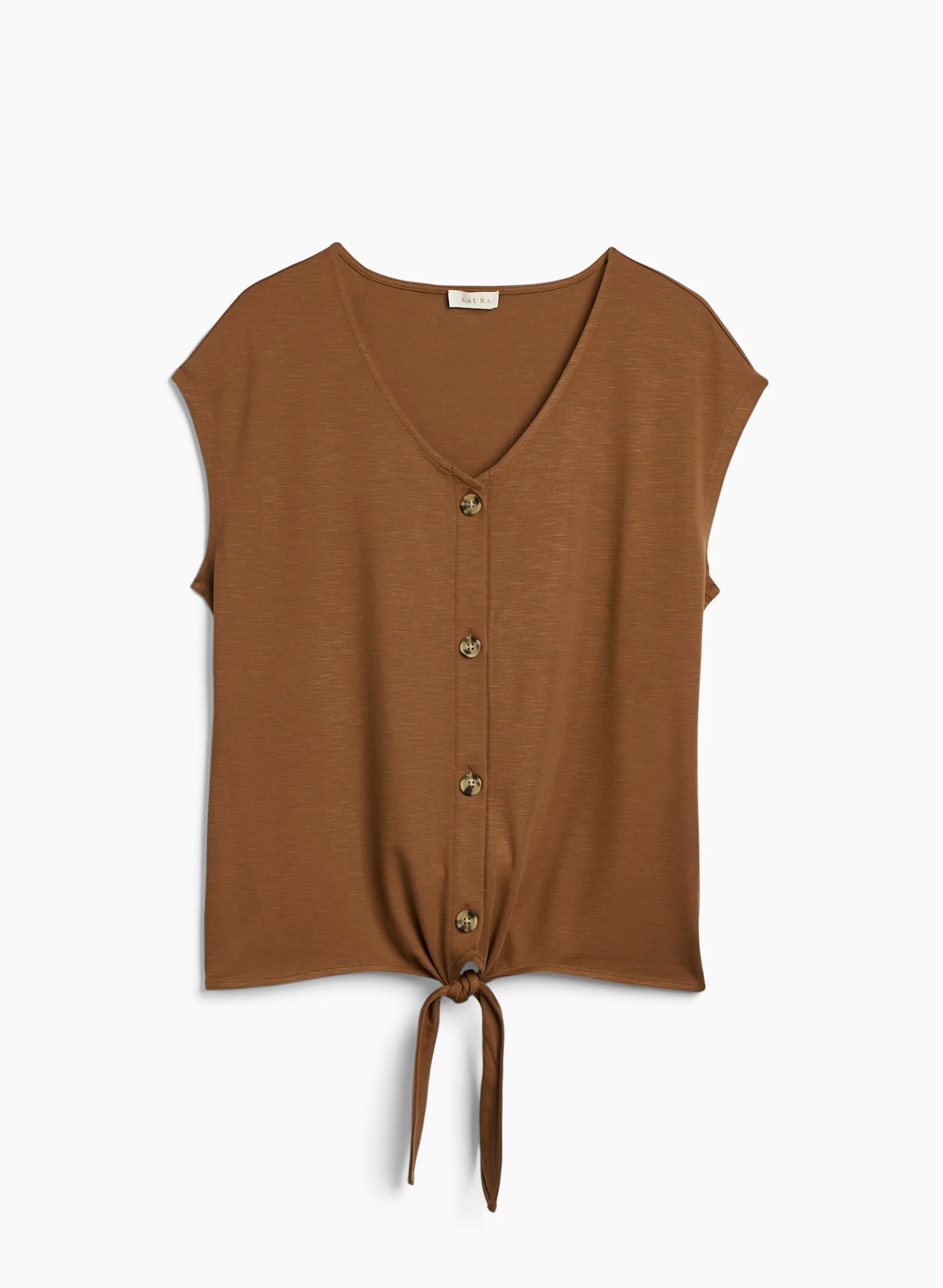 Front Tie Tee sold by Laura product image thumbnail 5