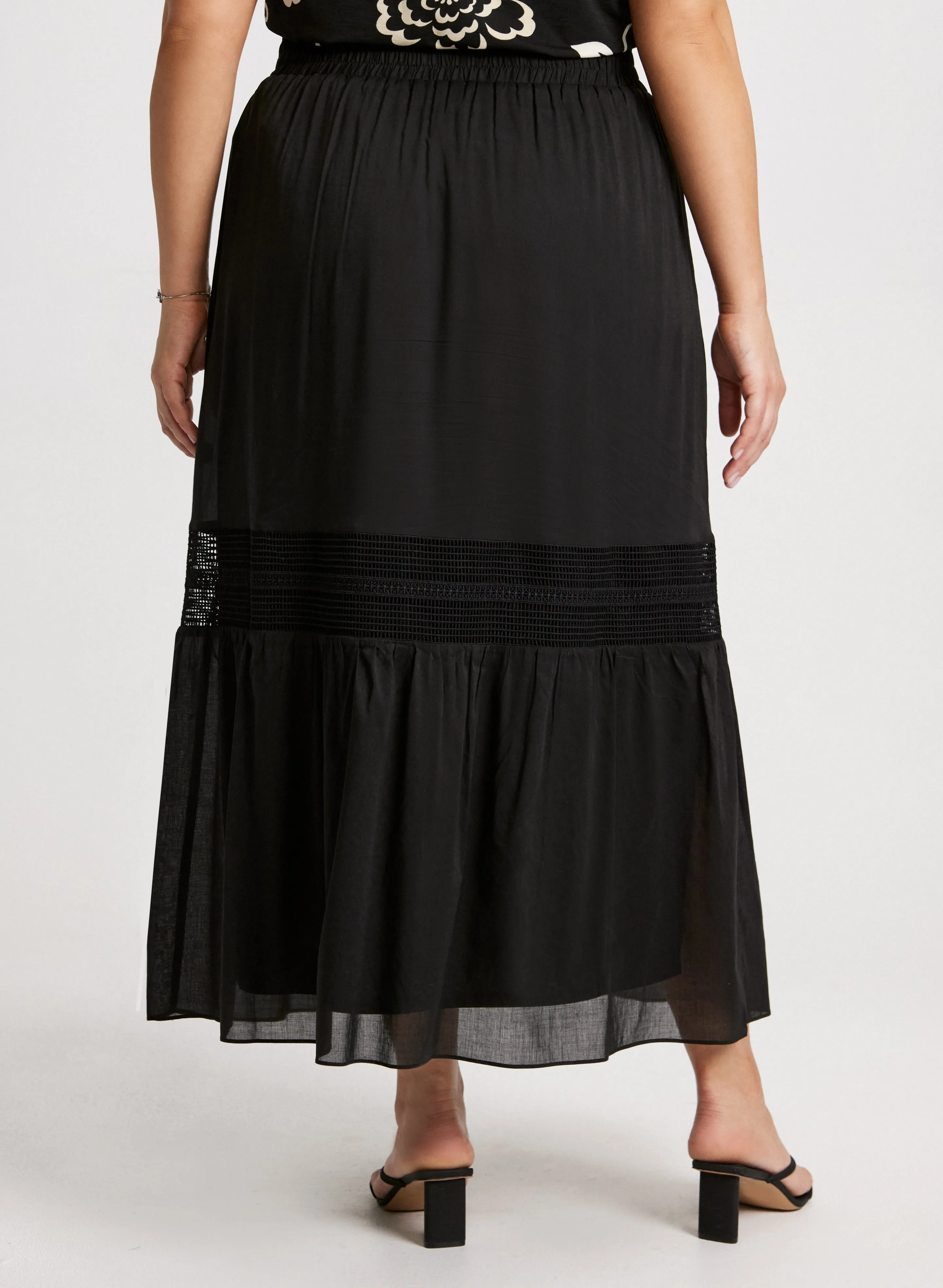 Lace Insert Tiered Skirt sold by Laura product image thumbnail 2