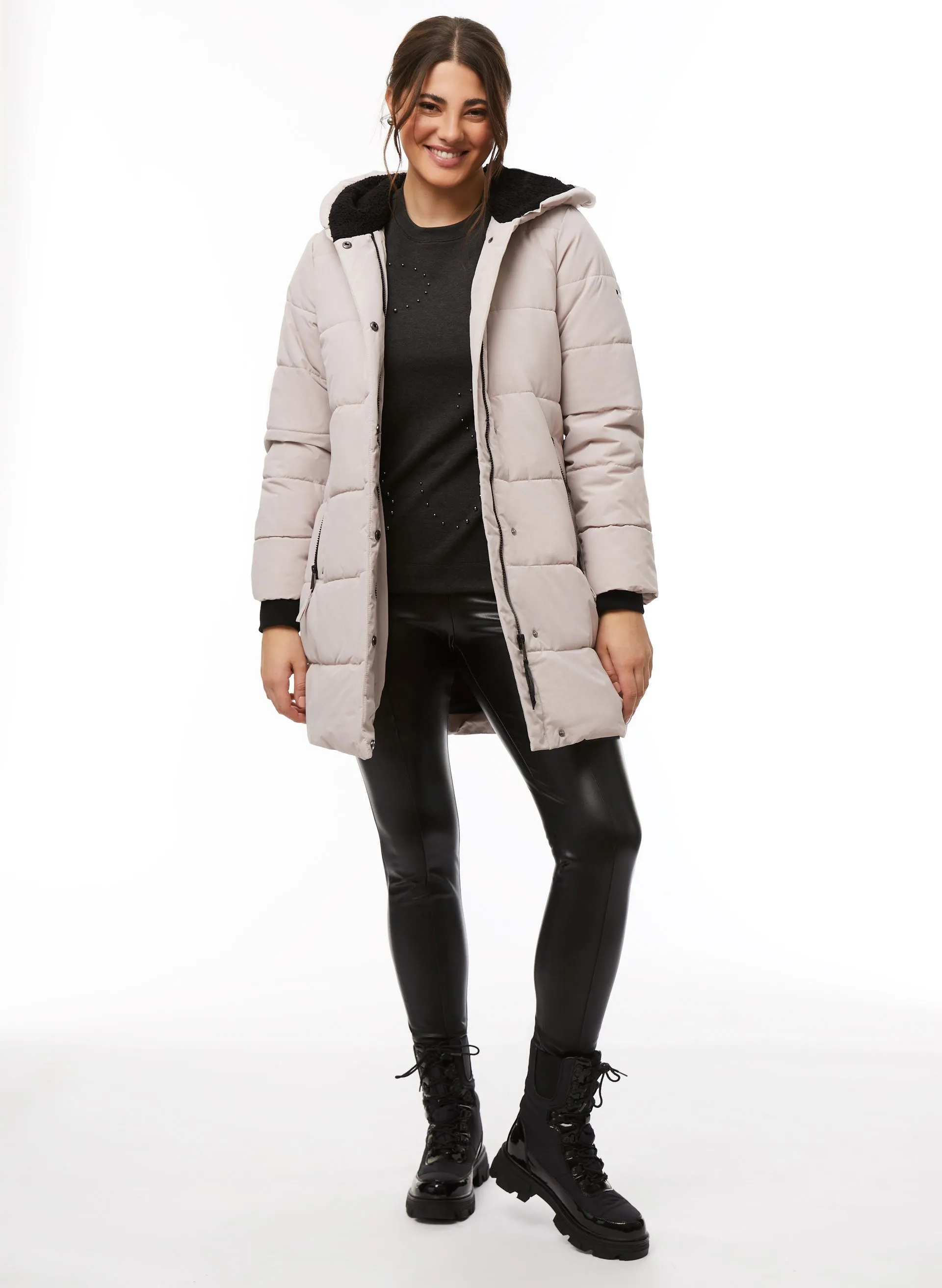 Vegan Down Quilted Coat sold by Laura product image thumbnail 3