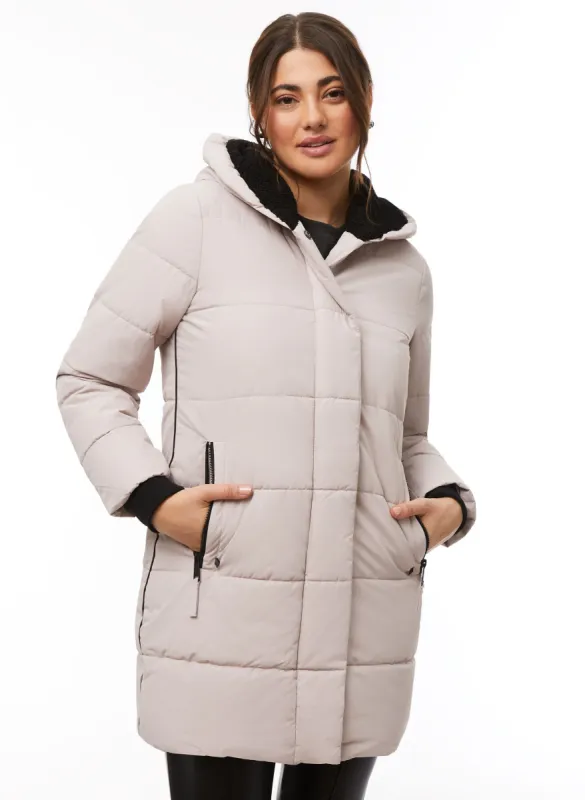 Vegan Down Quilted Coat sold by Laura