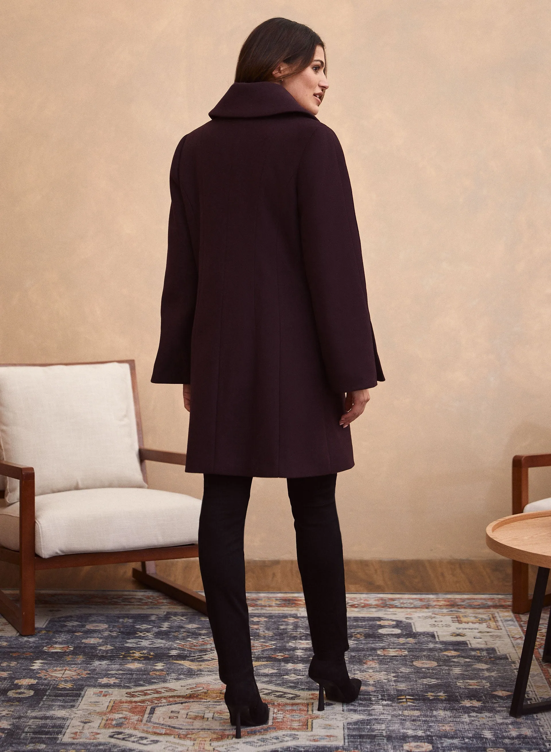 Stretch Wool Blend Coat sold by Laura product image thumbnail 3